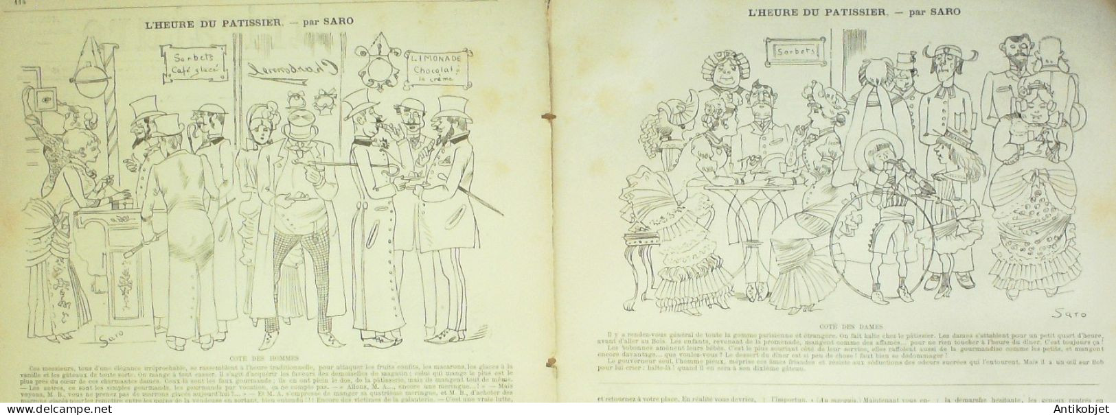 La Caricature 1882 N°119 Mariage Dot Robida Heure Du Patissier Saro - Zeitschriften - Vor 1900