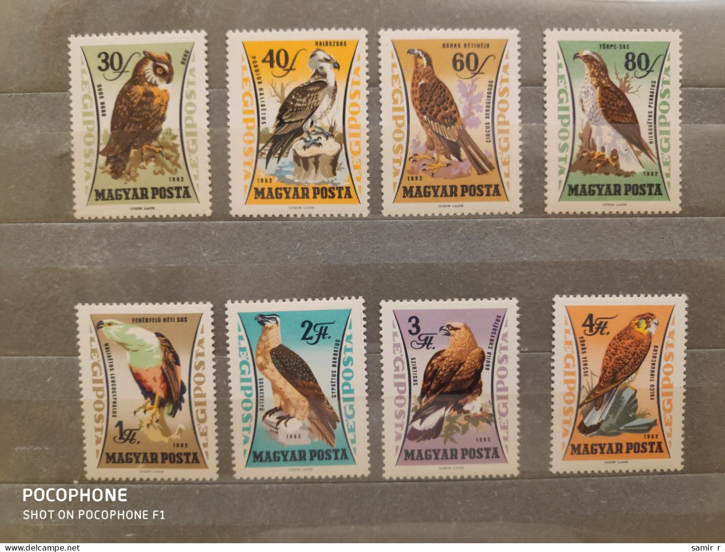 1962	Hungary	Birds (F91) - Unused Stamps