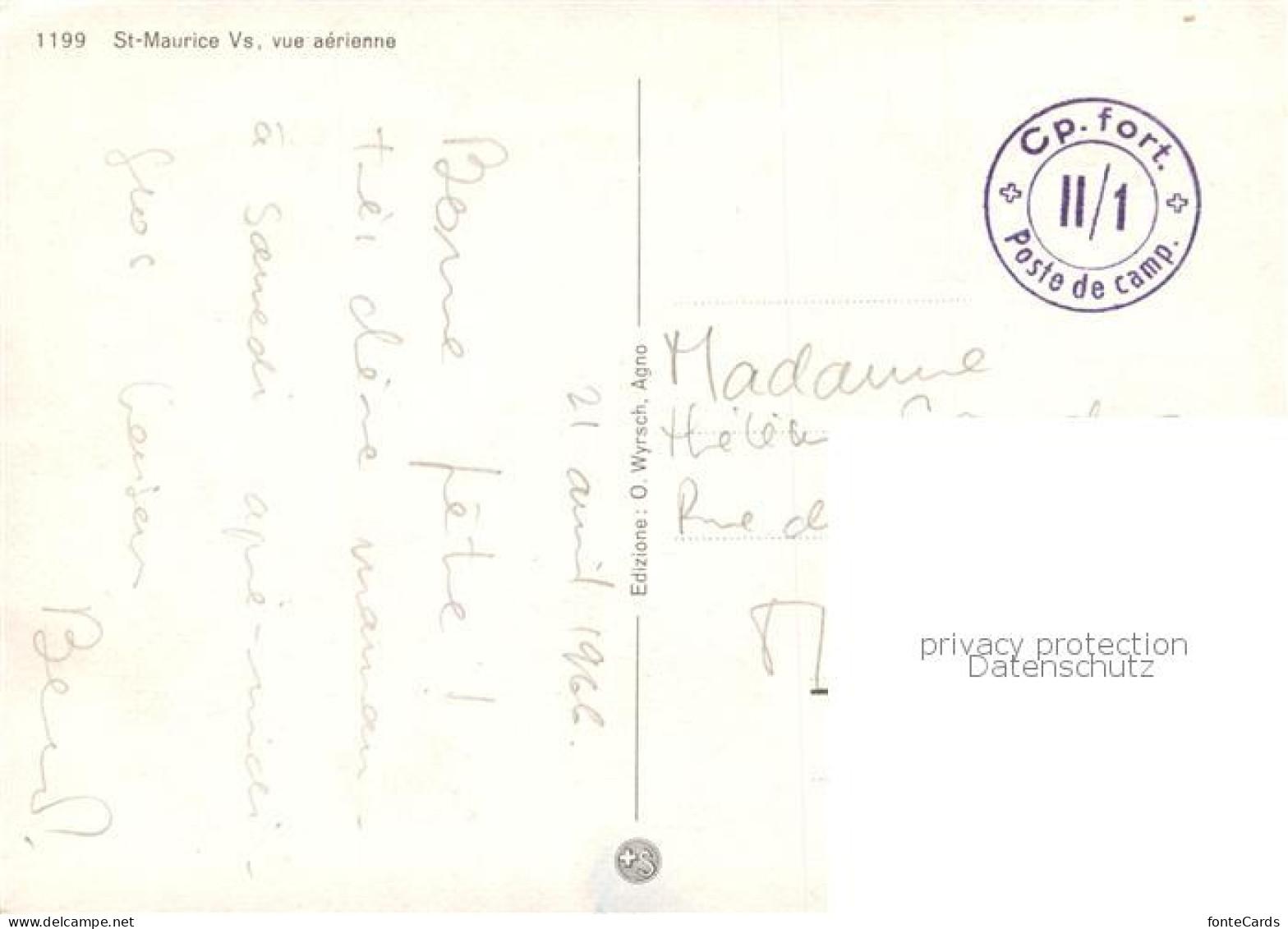 13831888 St Maurice  Valais VS Vue Aerienne  - Other & Unclassified
