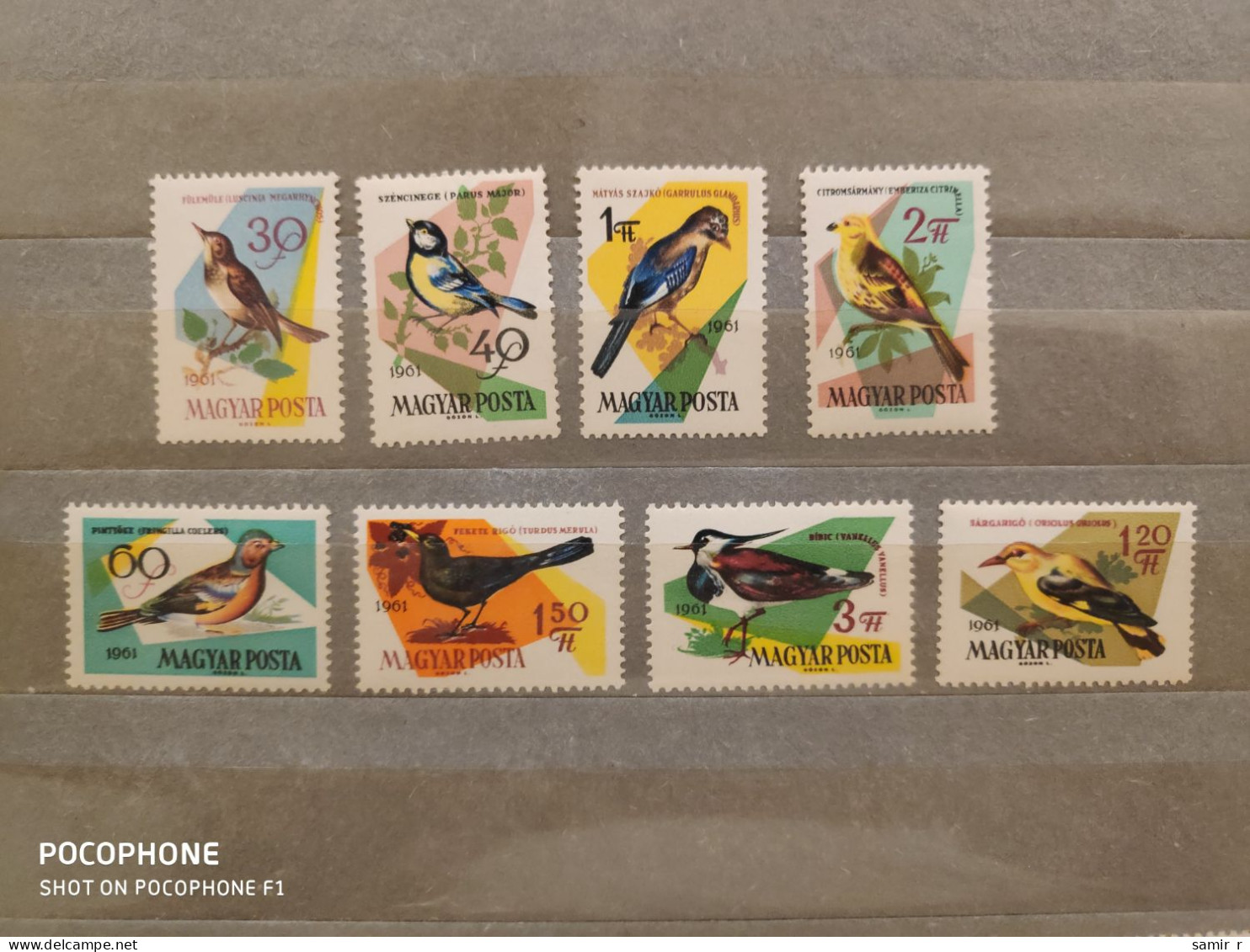 1961	Hungary	Birds (F91) - Nuevos