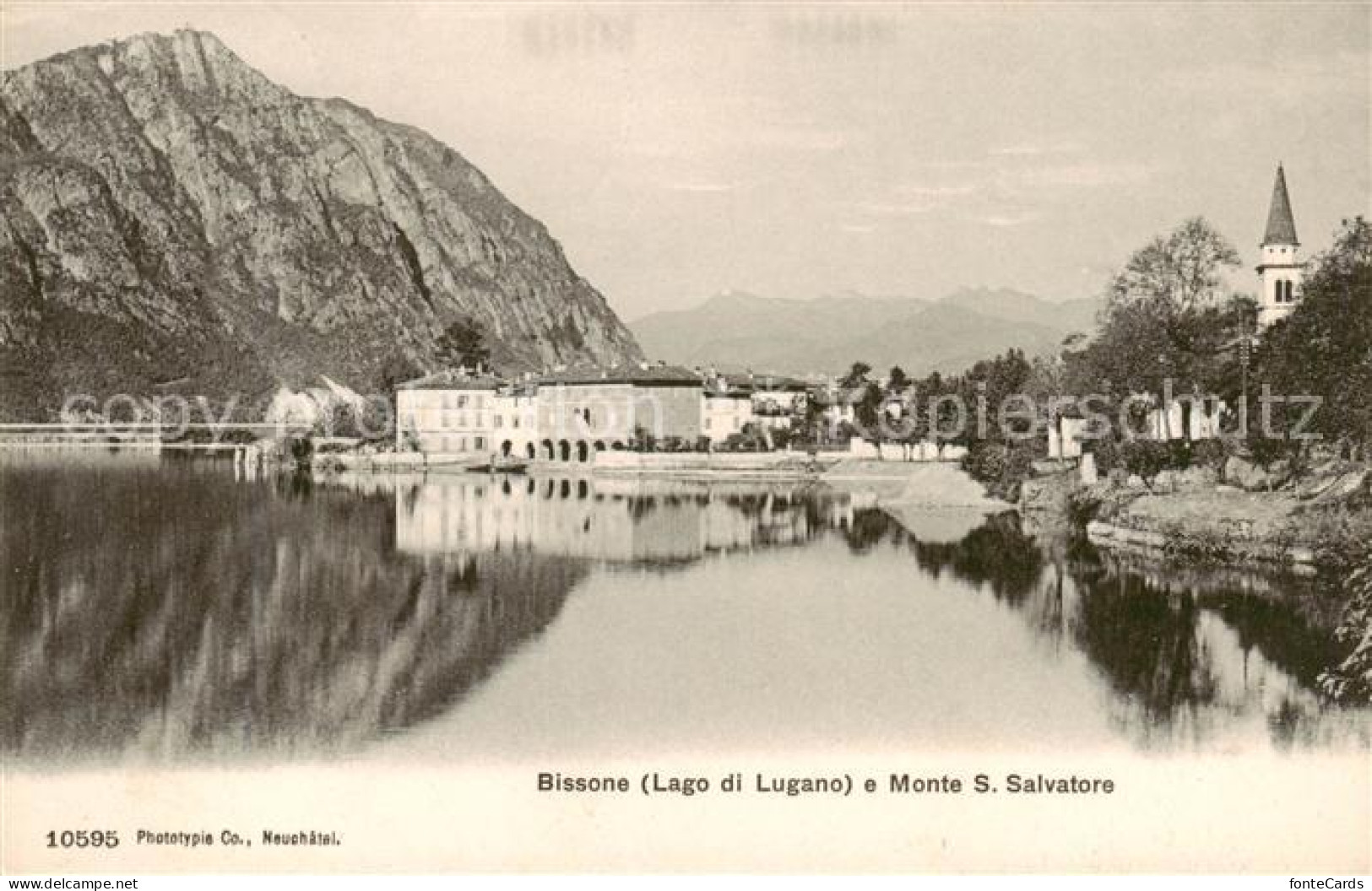 13831762 Bissone Lago Di Lugano TI E Monte San Salvatore  - Autres & Non Classés