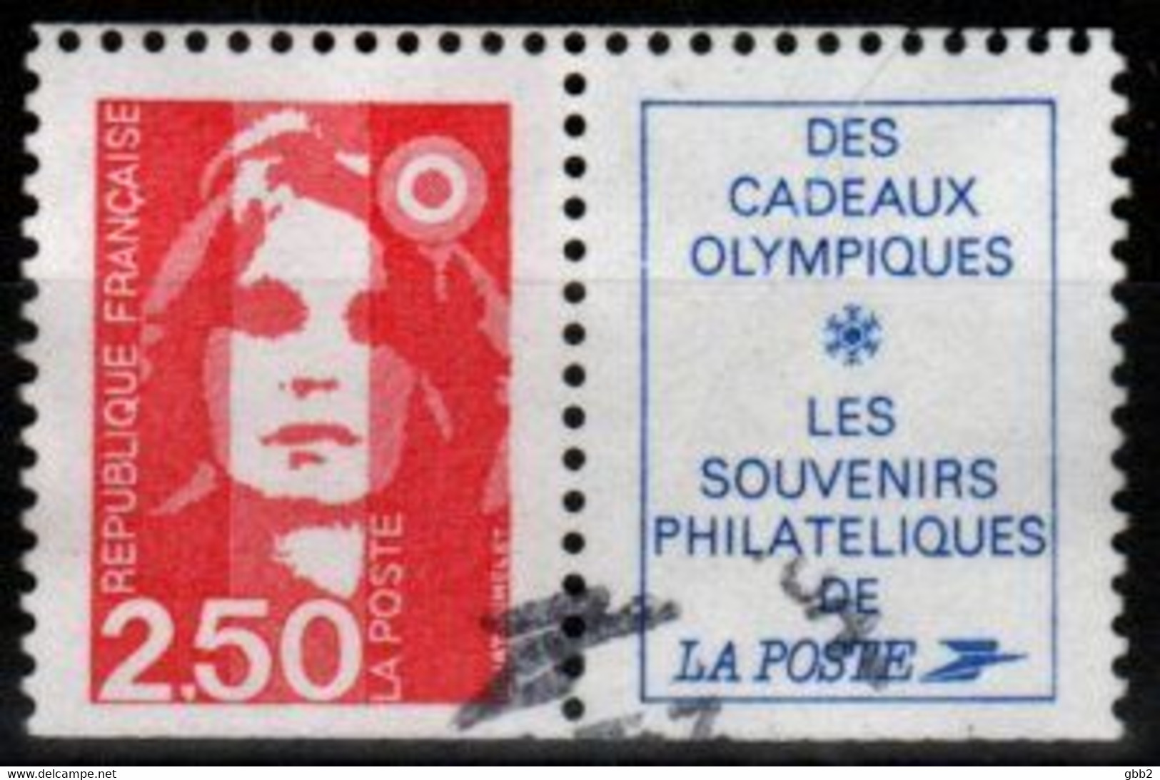 FRANCE - YT N° 2715aa "MARIANNE DU BICENTENAIRE" 2,50 F + Logo, Oblitéré Bas Prix. SEULE PROPOSITION Sur DELCAMPE. - 1989-1996 Marianna Del Bicentenario