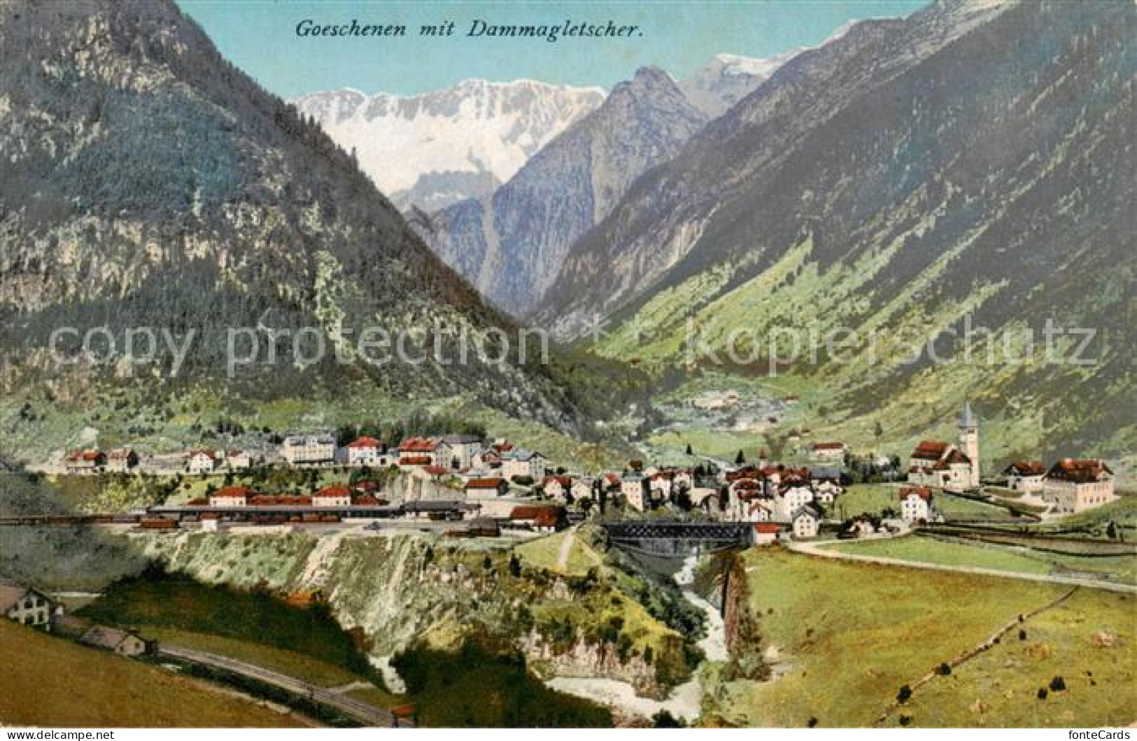 13831458 Goeschenen Goeschenen UR Panorama Mit Dammagletscher  - Autres & Non Classés