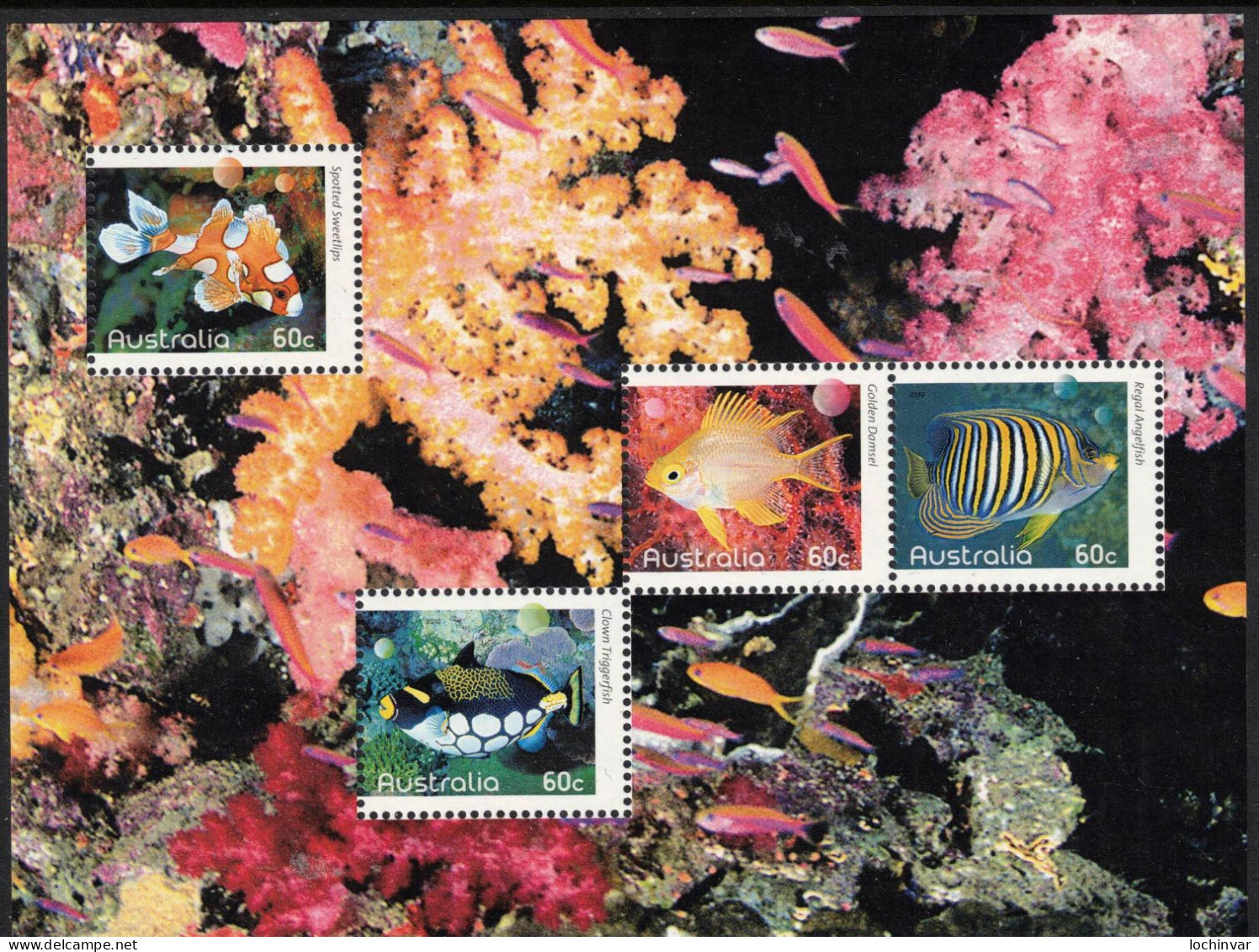 AUSTRALIA, 2010 FISH MINISHEET MNH - Nuovi