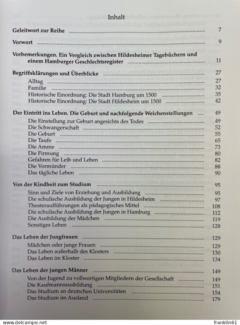 Alse Sunst Hir Gebruchlich Is : Eine Annäherung An Das Spätmittelalterliche Und Frühneuzeitliche Alltags- U - 4. 1789-1914