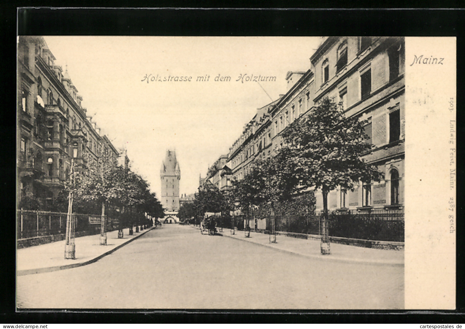 AK Mainz, Holzstrasse Mit Dem Holzturm  - Mainz