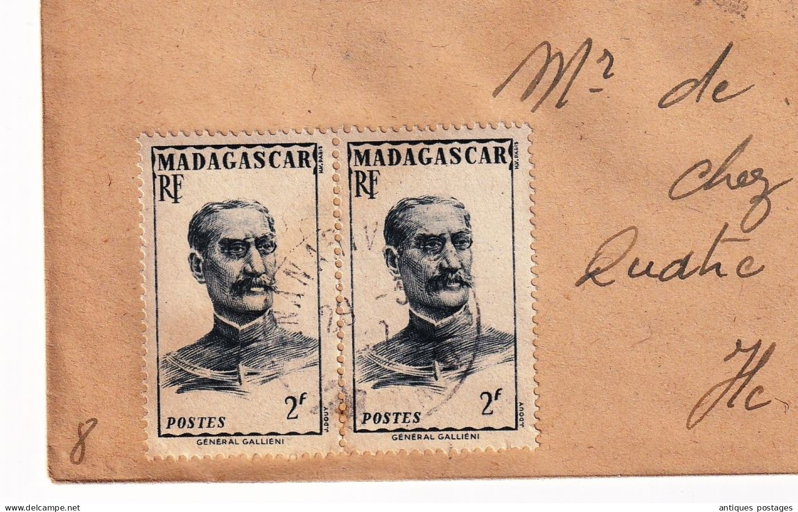 Lettre 1947 Madagascar La Réunion 100e Liaison Aérienne Antananarivo Tananarive Ile Maurice Quatre Bornes Mauritius - Poste Aérienne