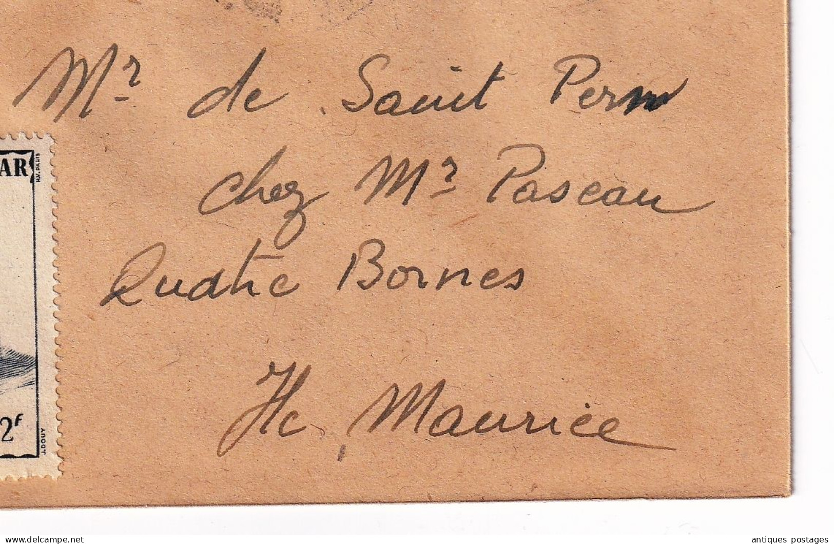 Lettre 1947 Madagascar La Réunion 100e Liaison Aérienne Antananarivo Tananarive Ile Maurice Quatre Bornes Mauritius - Luftpost