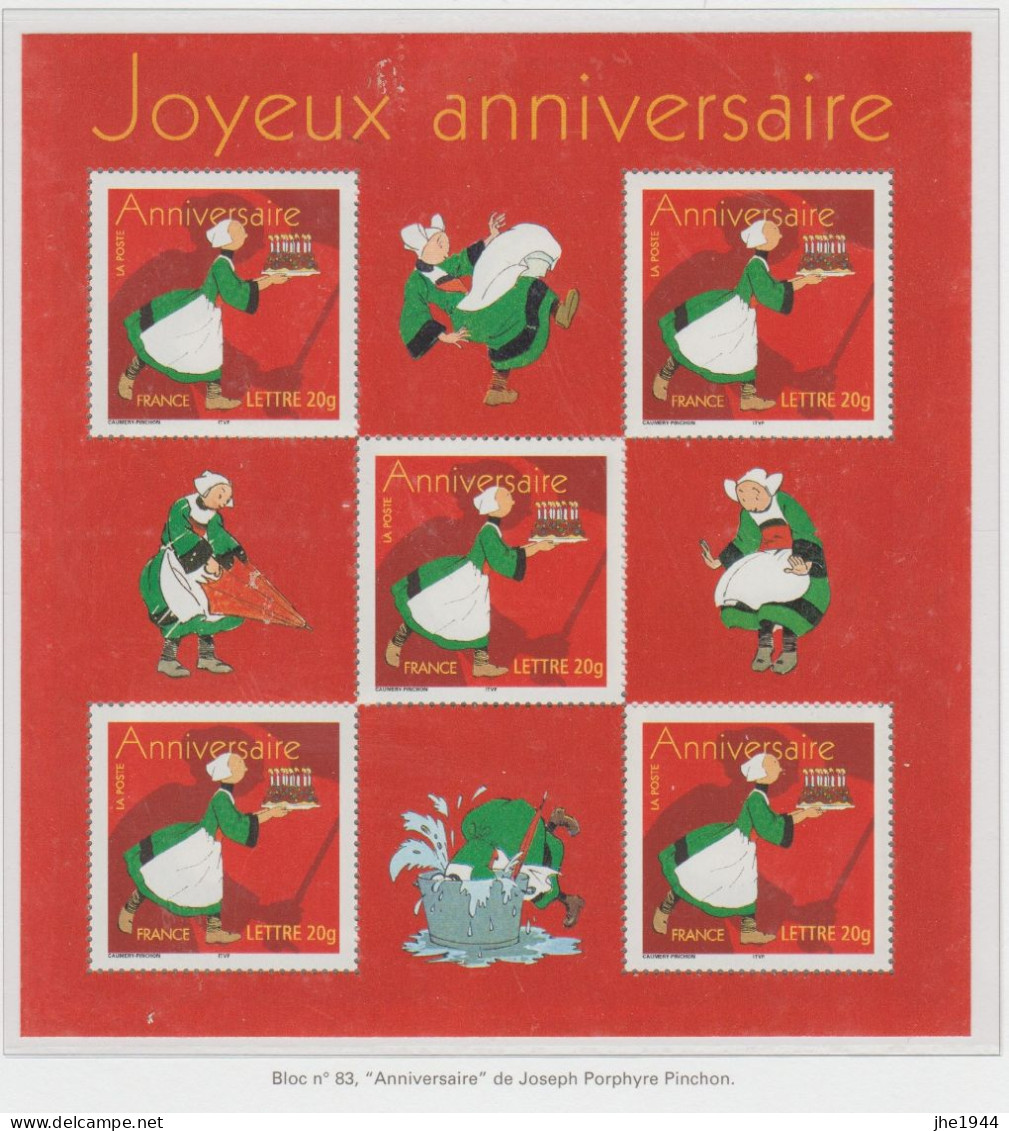 France Bloc N° 83 ** Timbres Anniversaires, Becassine - Neufs