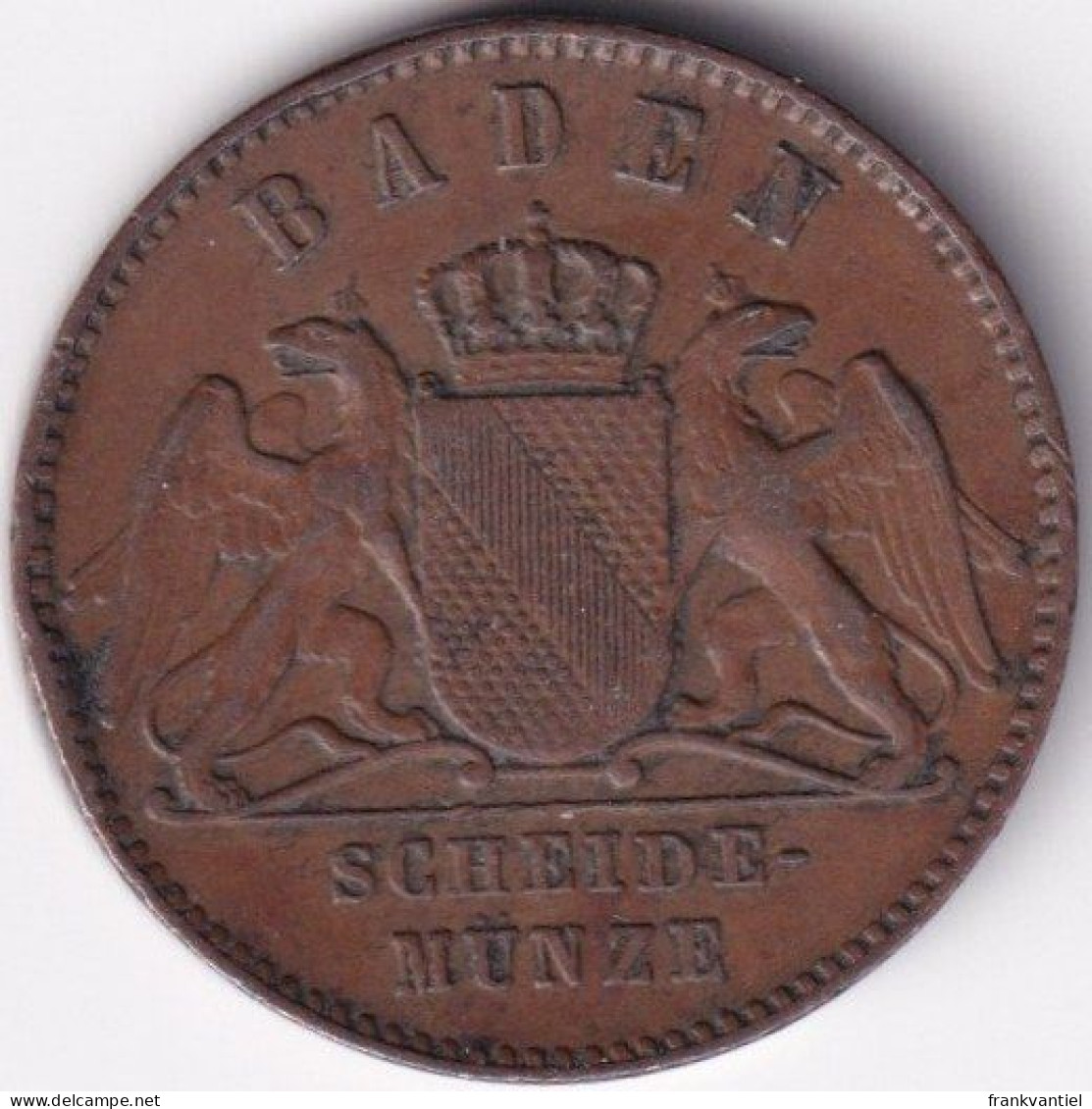 Baden KM-242 1 Kreuzer 1869 - Small Coins & Other Subdivisions