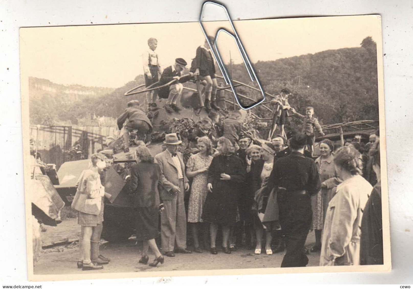PHOTO CHAR TANK INVASION ALLEMAND EN AUTRICHE SCHWERER PANZERSPÄHWAGEN 8 RAD  Sd.Kfz.232 - Guerra, Militares