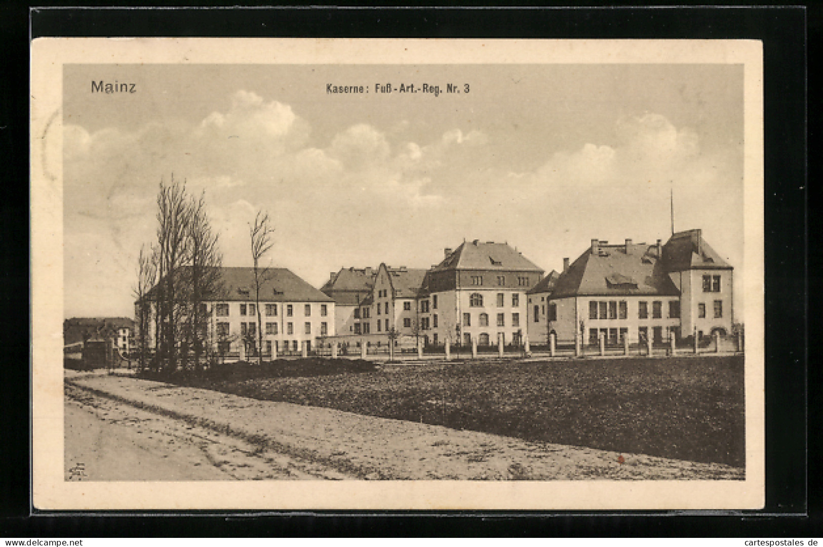 AK Mainz, Kaserne: Fuss-Artillerie-Regiment Nr. 3  - Mainz