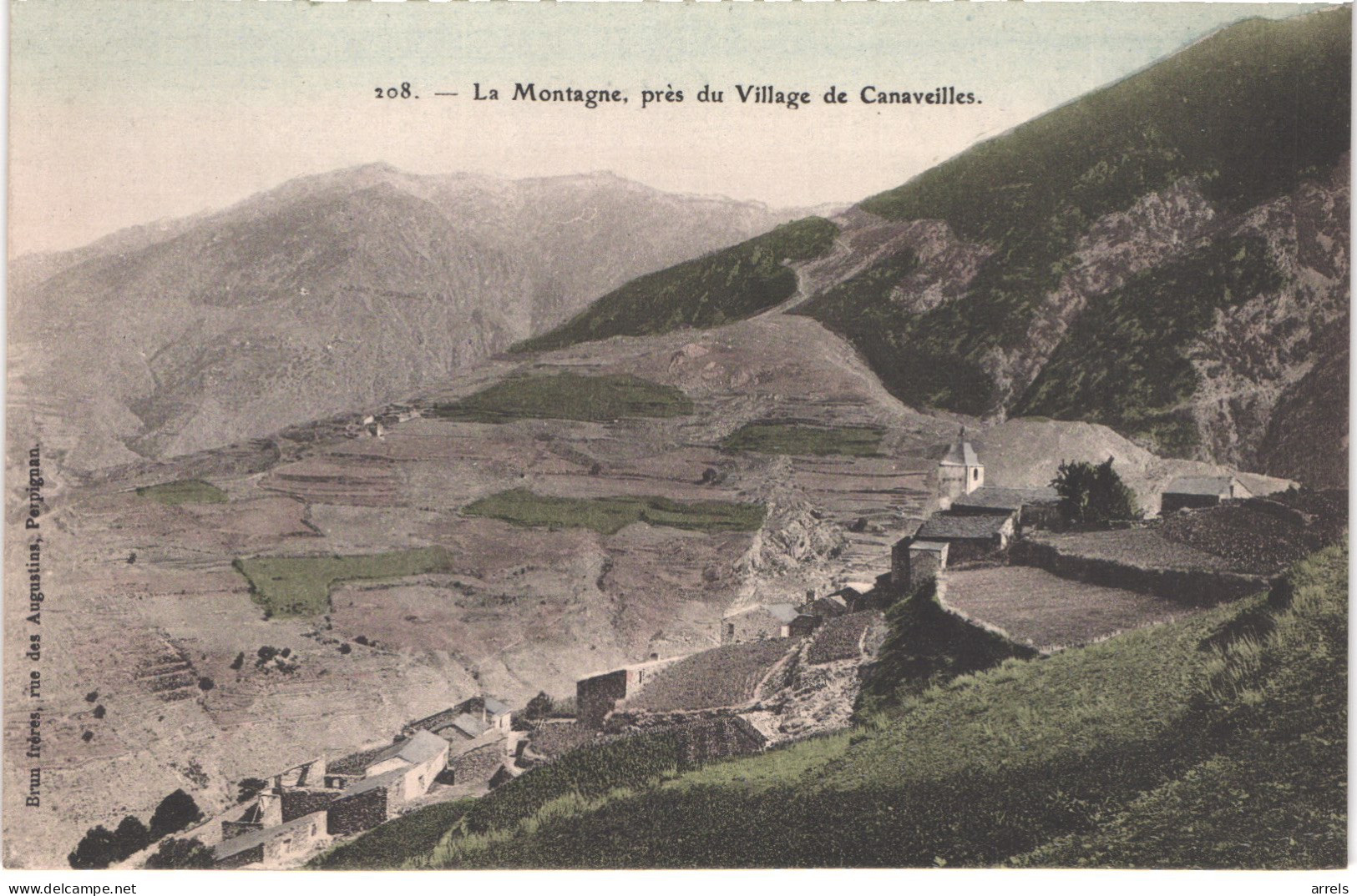 FR66 CANAVEILLES - Brun 208 - Colorisée - La Montagne Près Du Village - Belle - Otros & Sin Clasificación