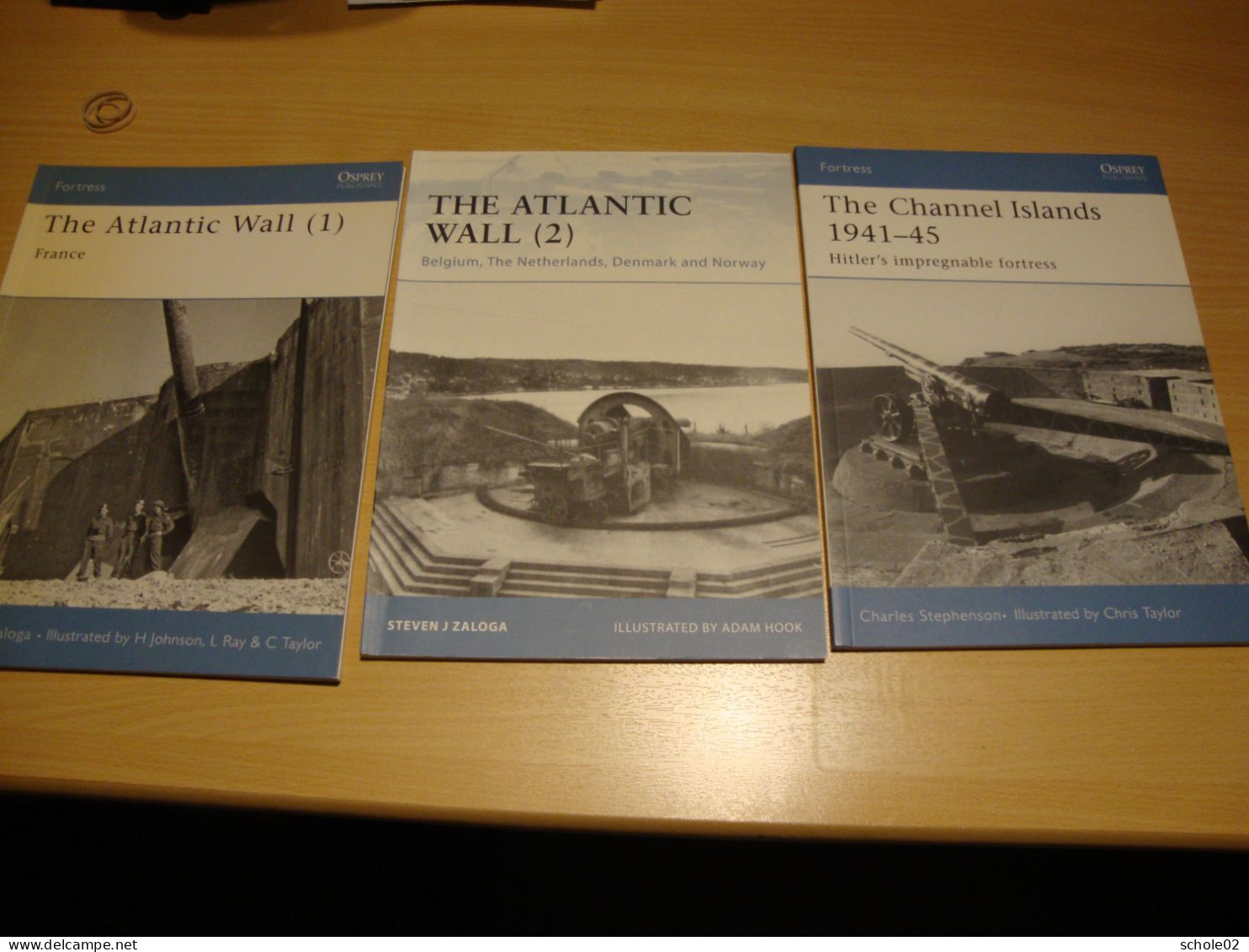 Lot De 3 Titres Osprey (Atlantic Wall) - Oorlog 1939-45