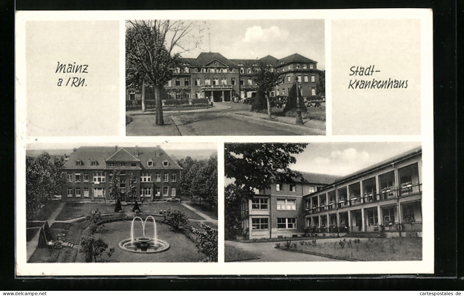 AK Mainz A. Rh., Stadt-Krankenhaus, Mehrfachansicht  - Mainz
