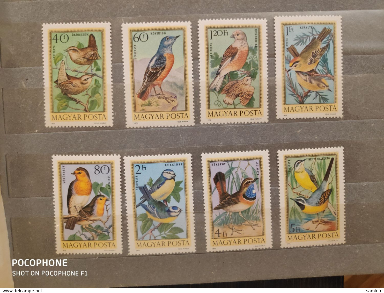 1968	Hungary	Birds (F91) - Nuevos