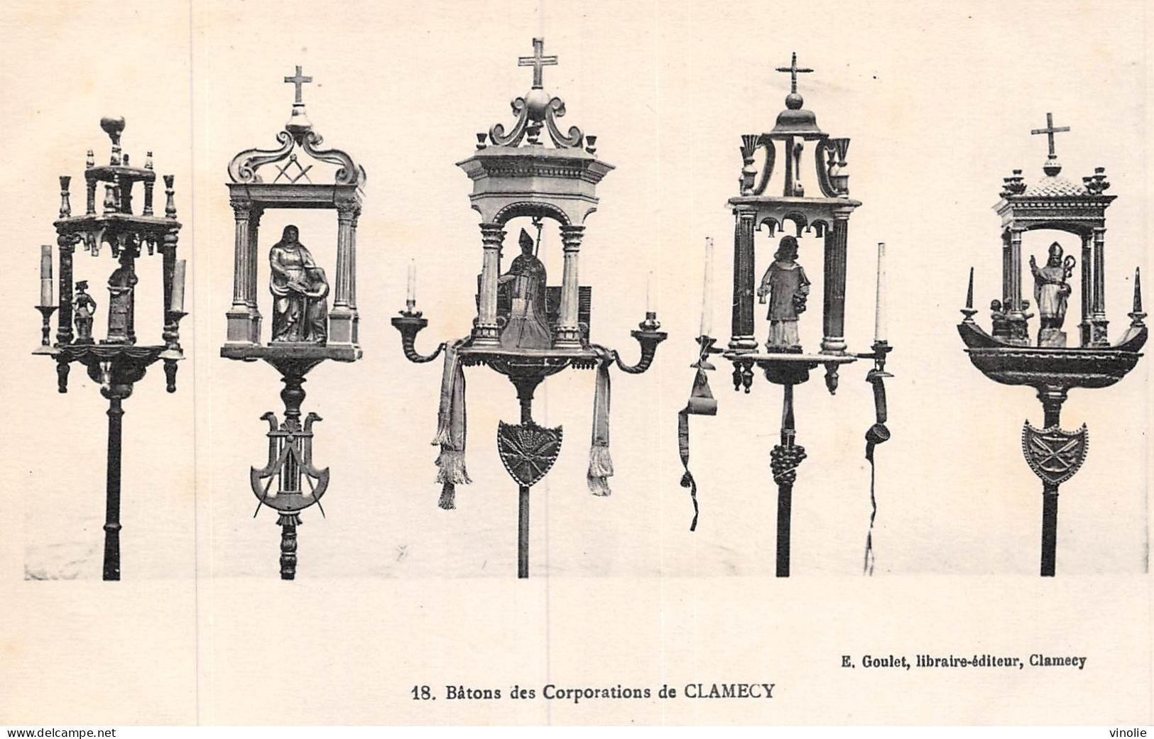 P-24-T.PL-381 : CLAMECY. BATONS DE CORPORATIONS - Clamecy