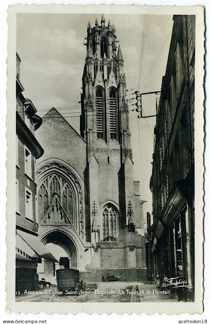 Arras - L'Église Saint Jean-Baptiste, La Tour Et Le Portail - Arras