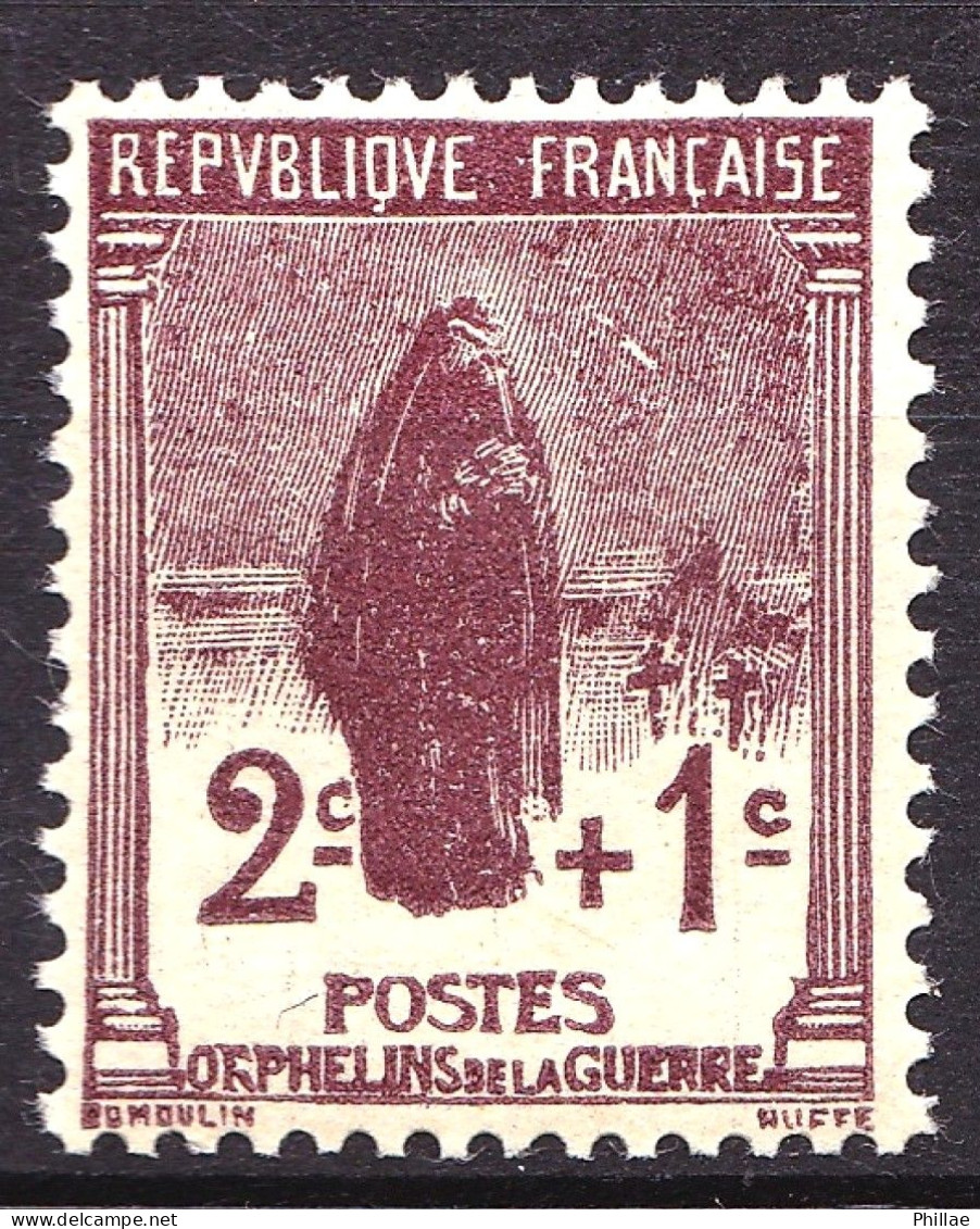 229 - 2c+1c  3° Série Orphelins  - Neuf N** - TB - Unused Stamps