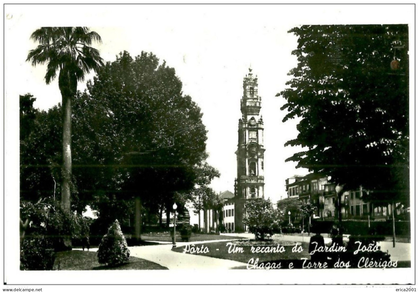 Porto. Um Recanto Do Jardin Joao, Chagas E Torre Dos Clérigos. - Porto