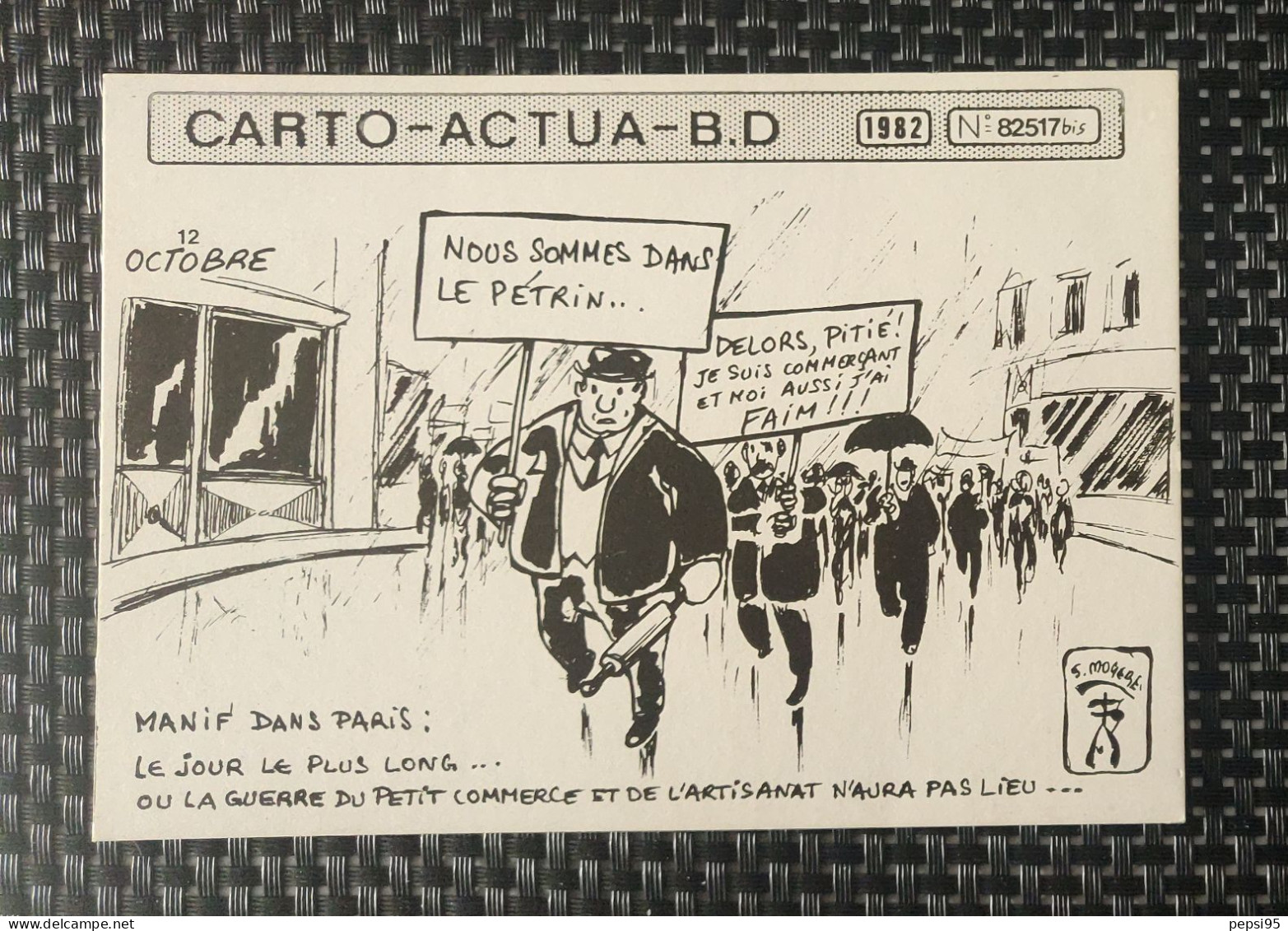 (CPI03) Carte Postale CARTO ACTUA B D N° 82517bis - 1982 - S. MOGERE - Nous Sommes Dans Le Pétrin - Comics