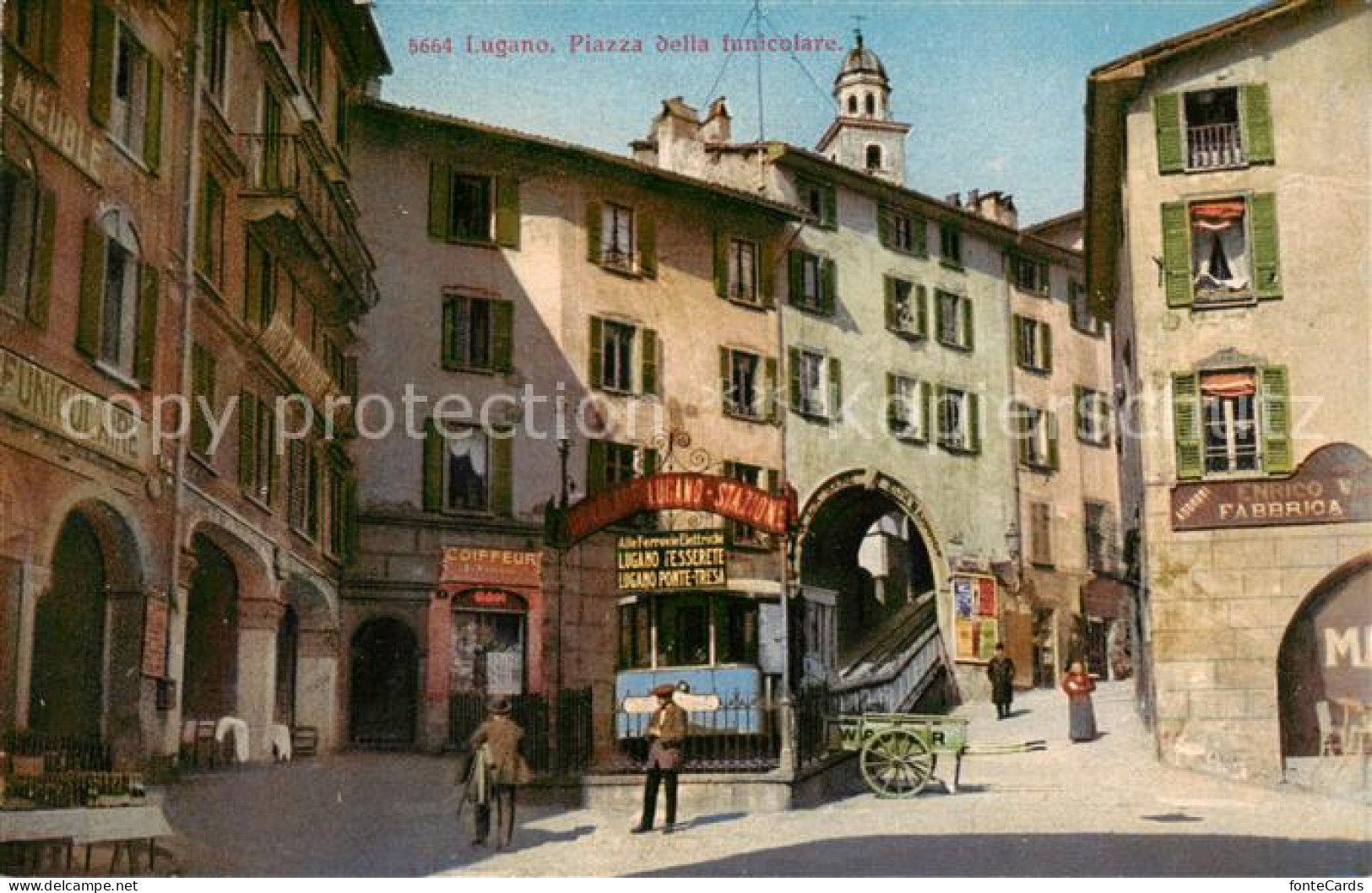 13831071 Lugano Lago Di Lugano TI Piazza Della Funicolare  - Sonstige & Ohne Zuordnung