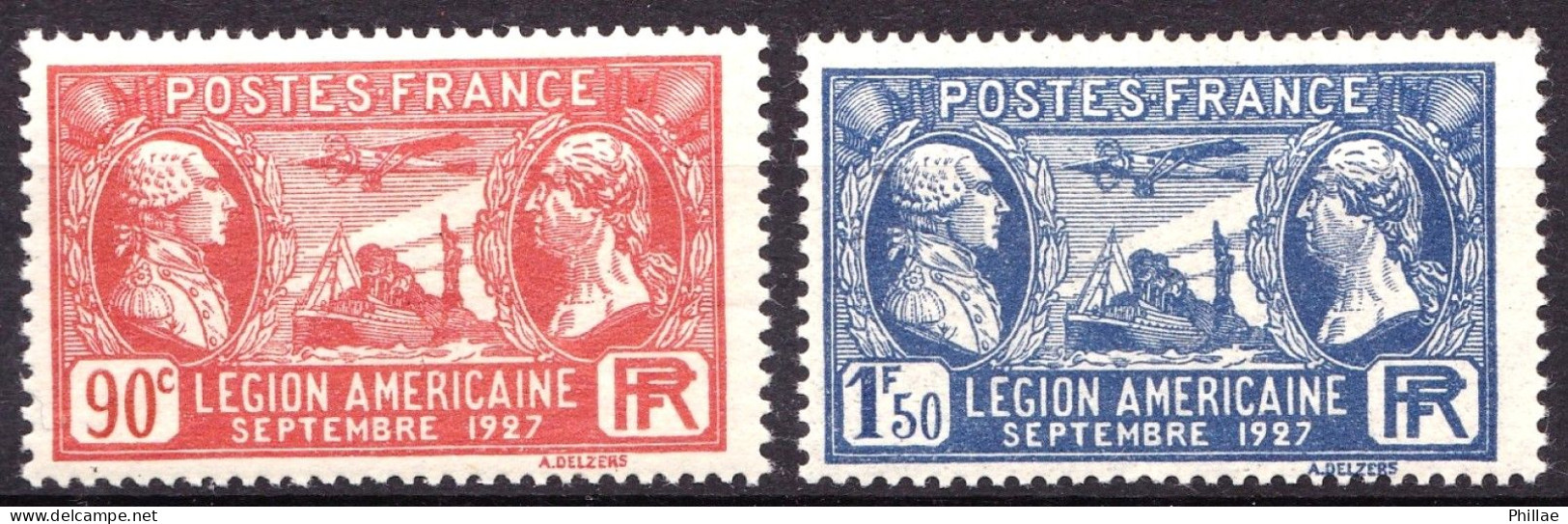 244 / 245 - Paire Légion Américaine - Neufs N** - TB - Unused Stamps