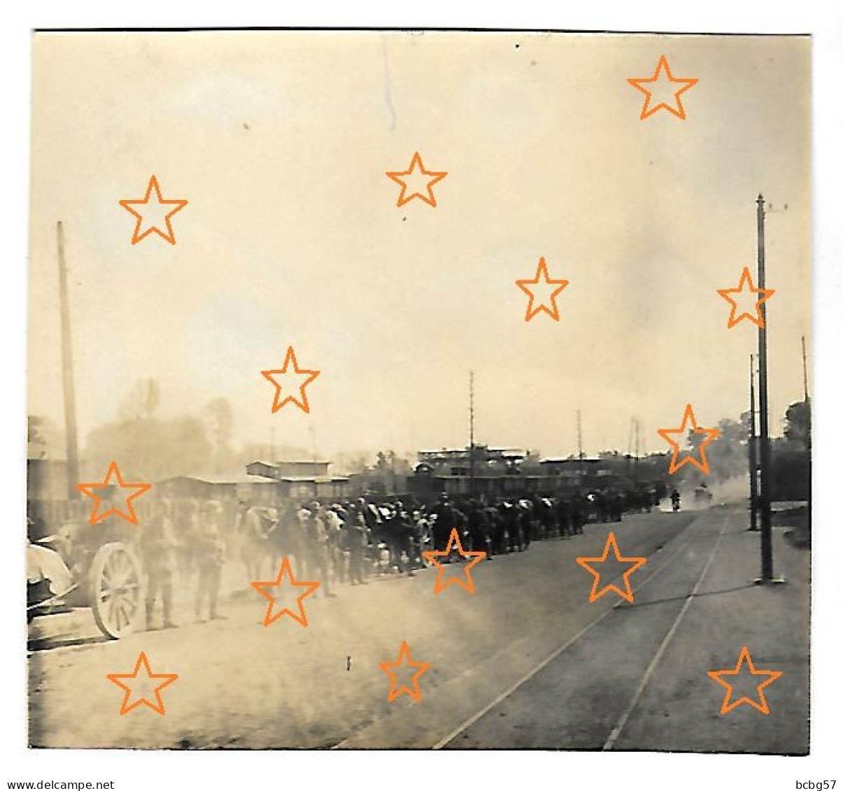MAUBEUGE  Photo Allemande La Gare Guerre 14-18, WW1 - Maubeuge