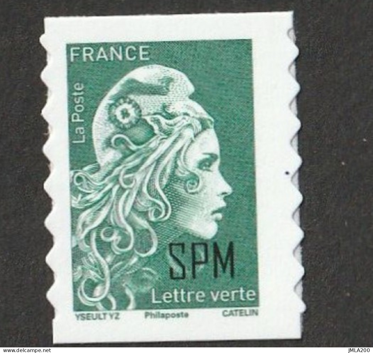 SAINT PIERRE ET MIQUELON 2023 Timbre MARIANNE L'Engagée  Issu Du Carnet LOGO PHILAPOSTE Neuf - Unused Stamps