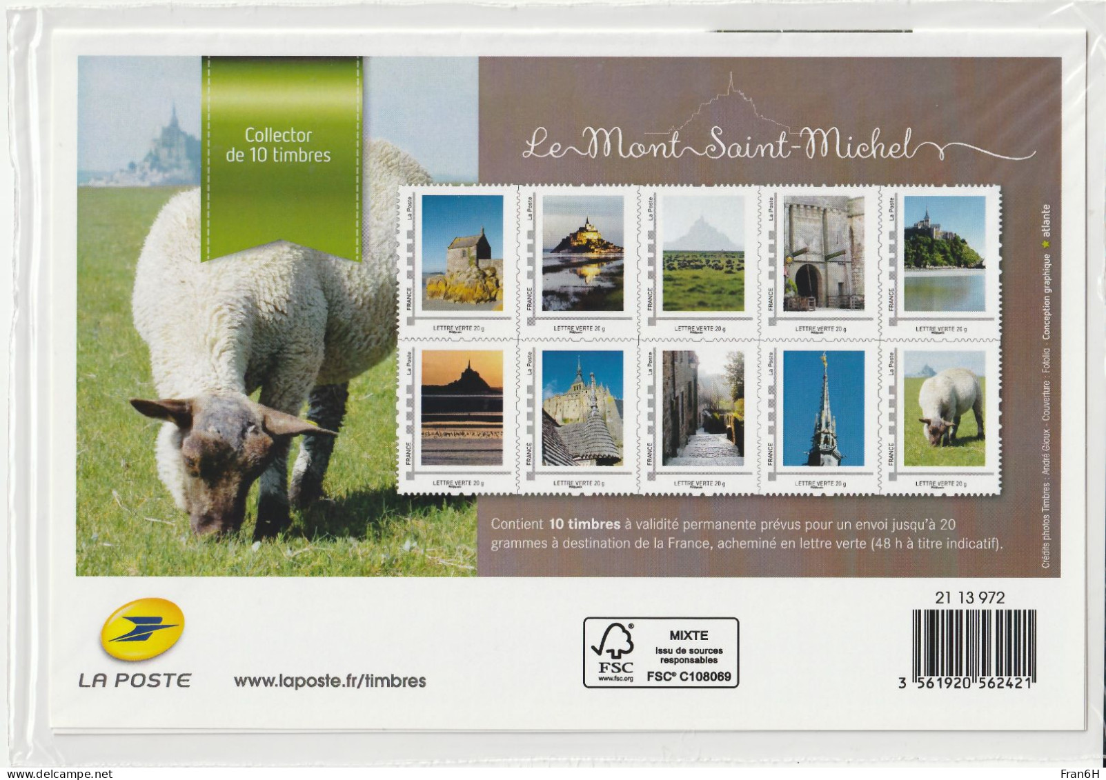 Collector 2013 - Le Mont Saint-Michel - Neuf Scellé - Autoadhesif - Autocollant - Collectors