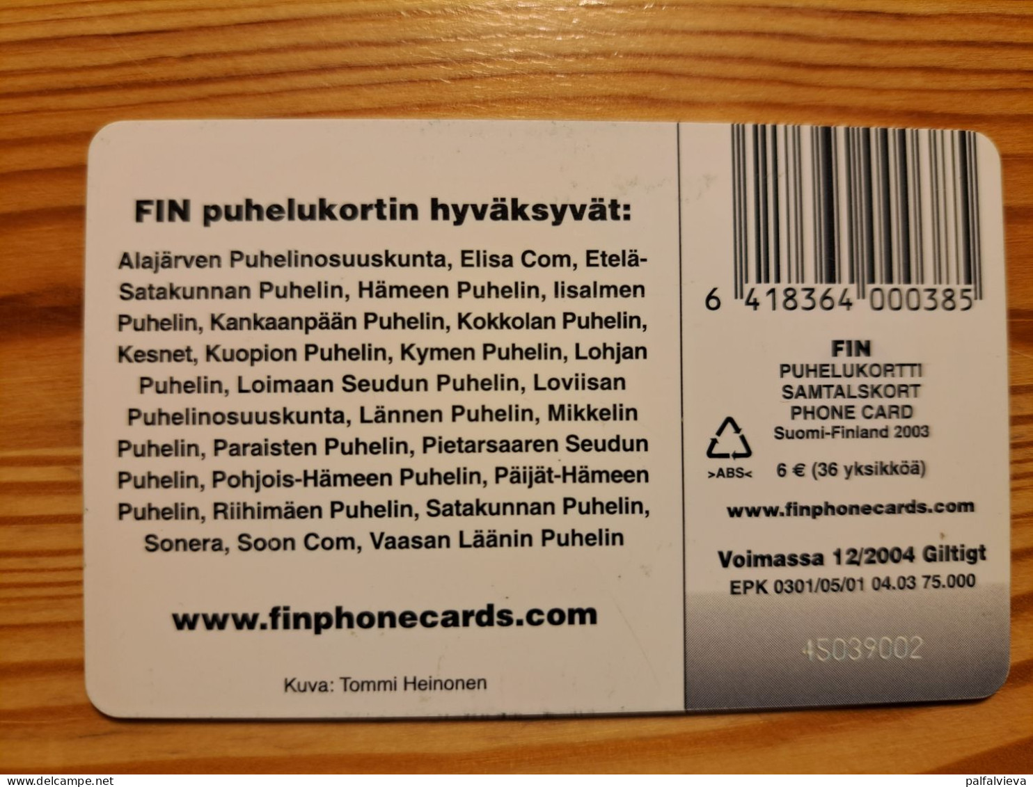 Phonecard Finland - Cow - Finlandia