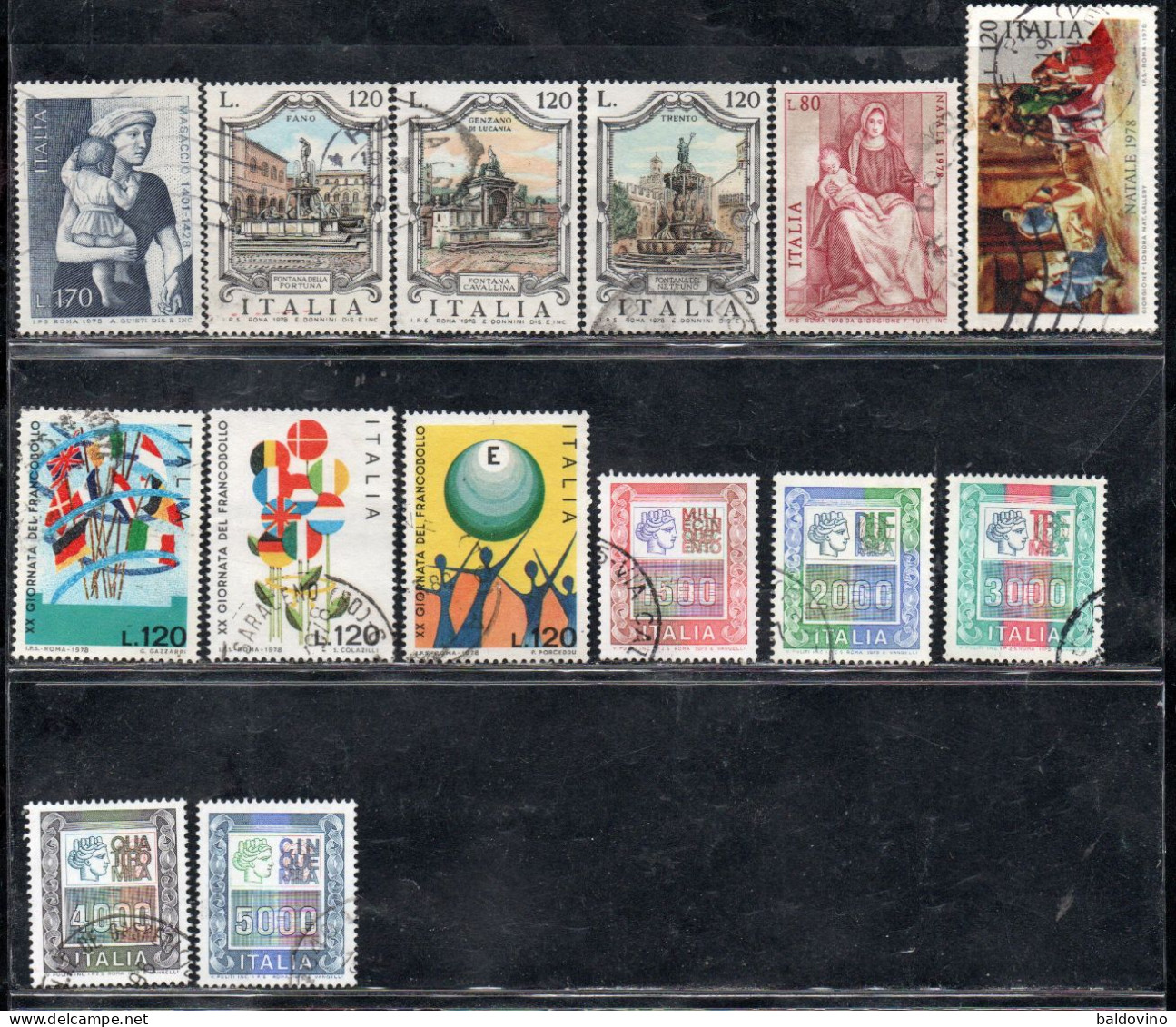 Italia 1978 Annata Completa Usata 42 Valori - Full Years