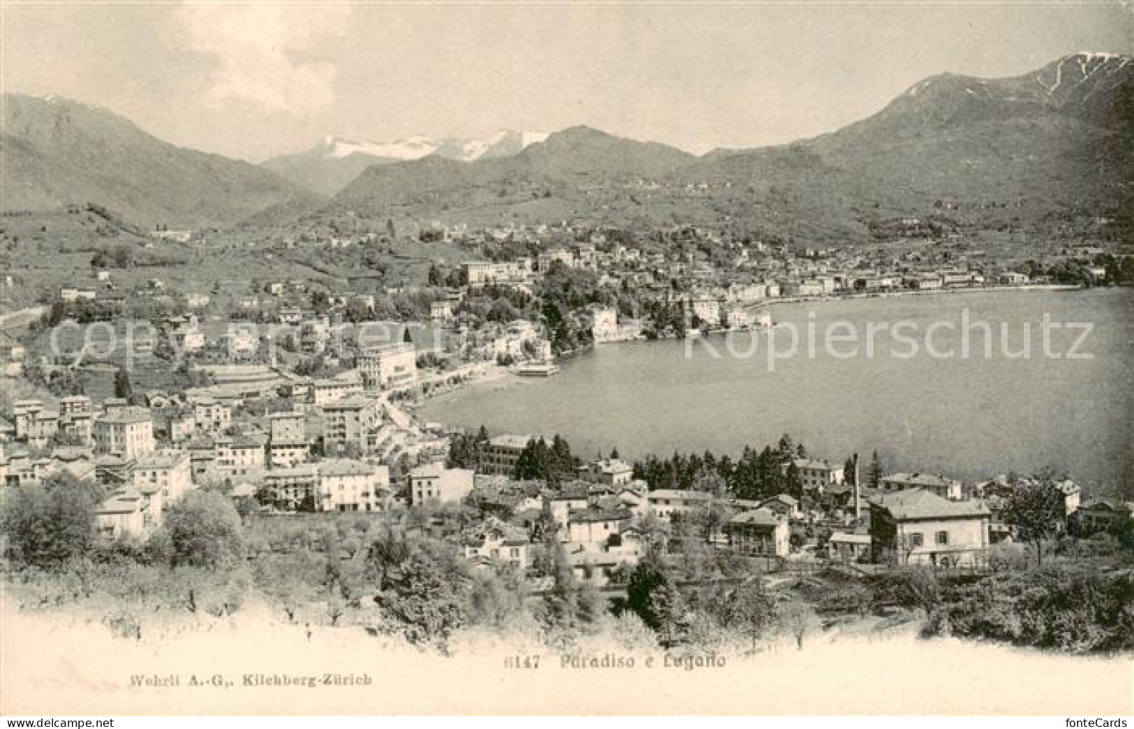 13828522 Paradiso Lago Di Lugano TI Panorama  - Autres & Non Classés