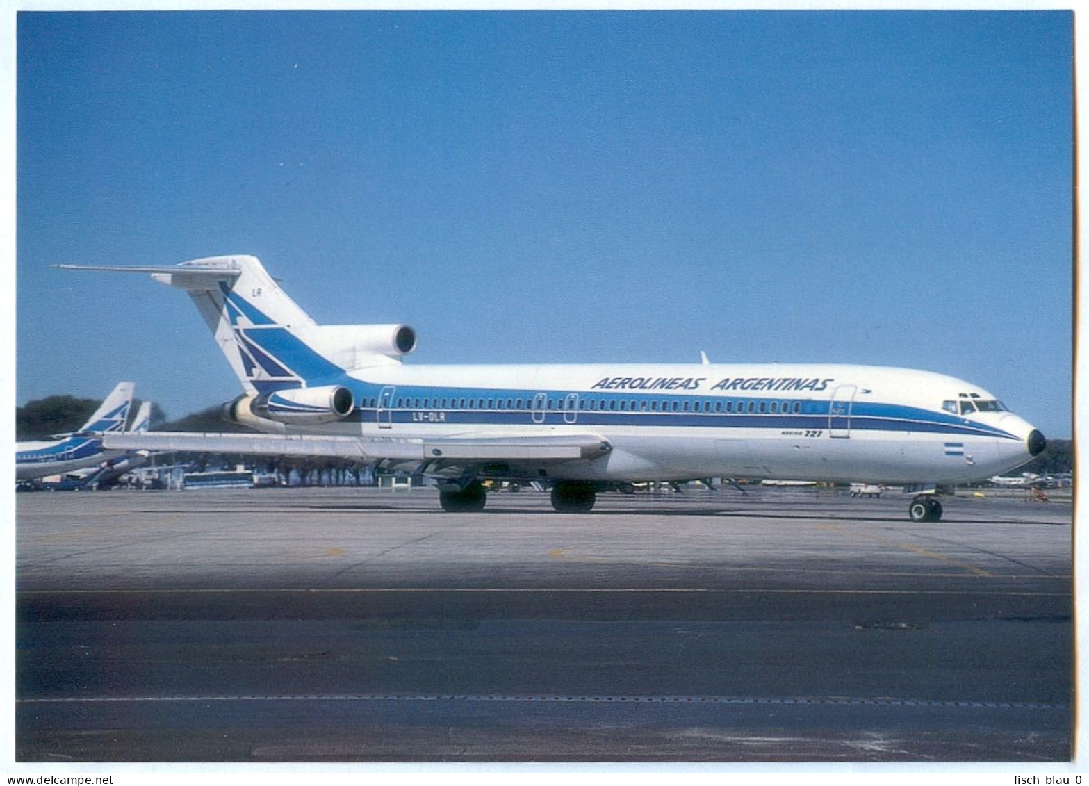 AK Flugzeug Plane Aerolineas Argentinas Boeing B727-287 Argentinien Argentina ARG LV-DLR SAEZ EZE Buenos Aires - Aviateurs