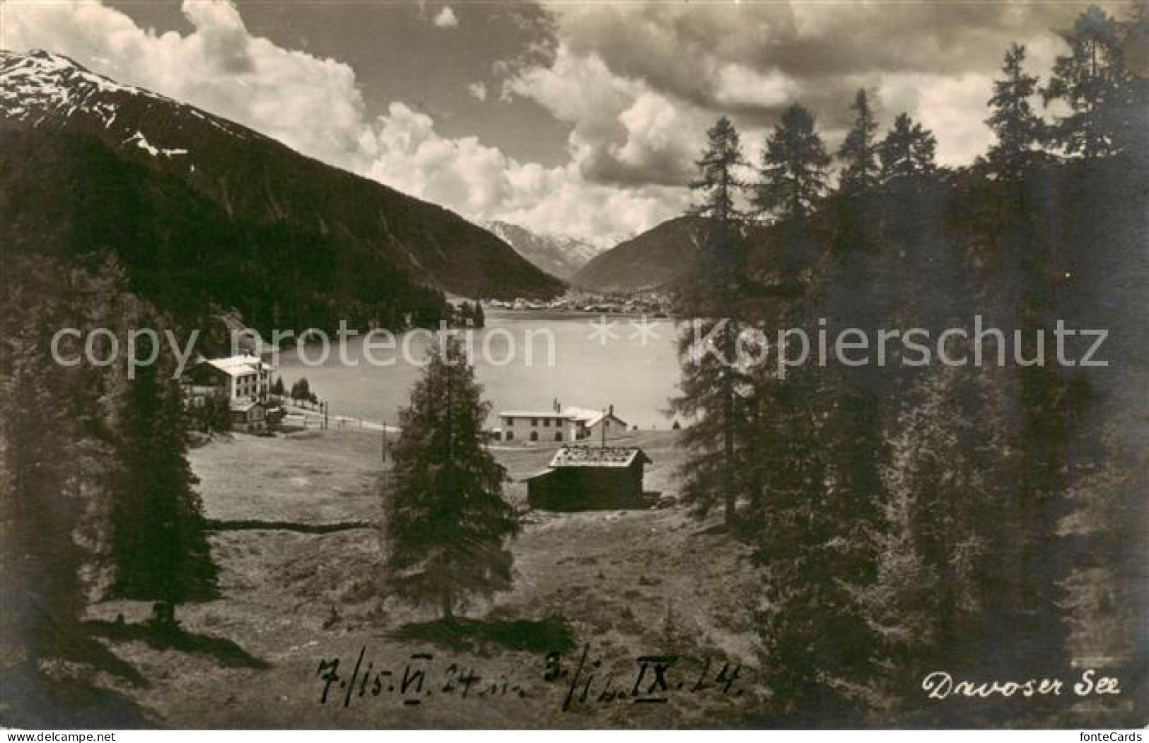 13828480 Davosersee Panorama Davosersee - Autres & Non Classés