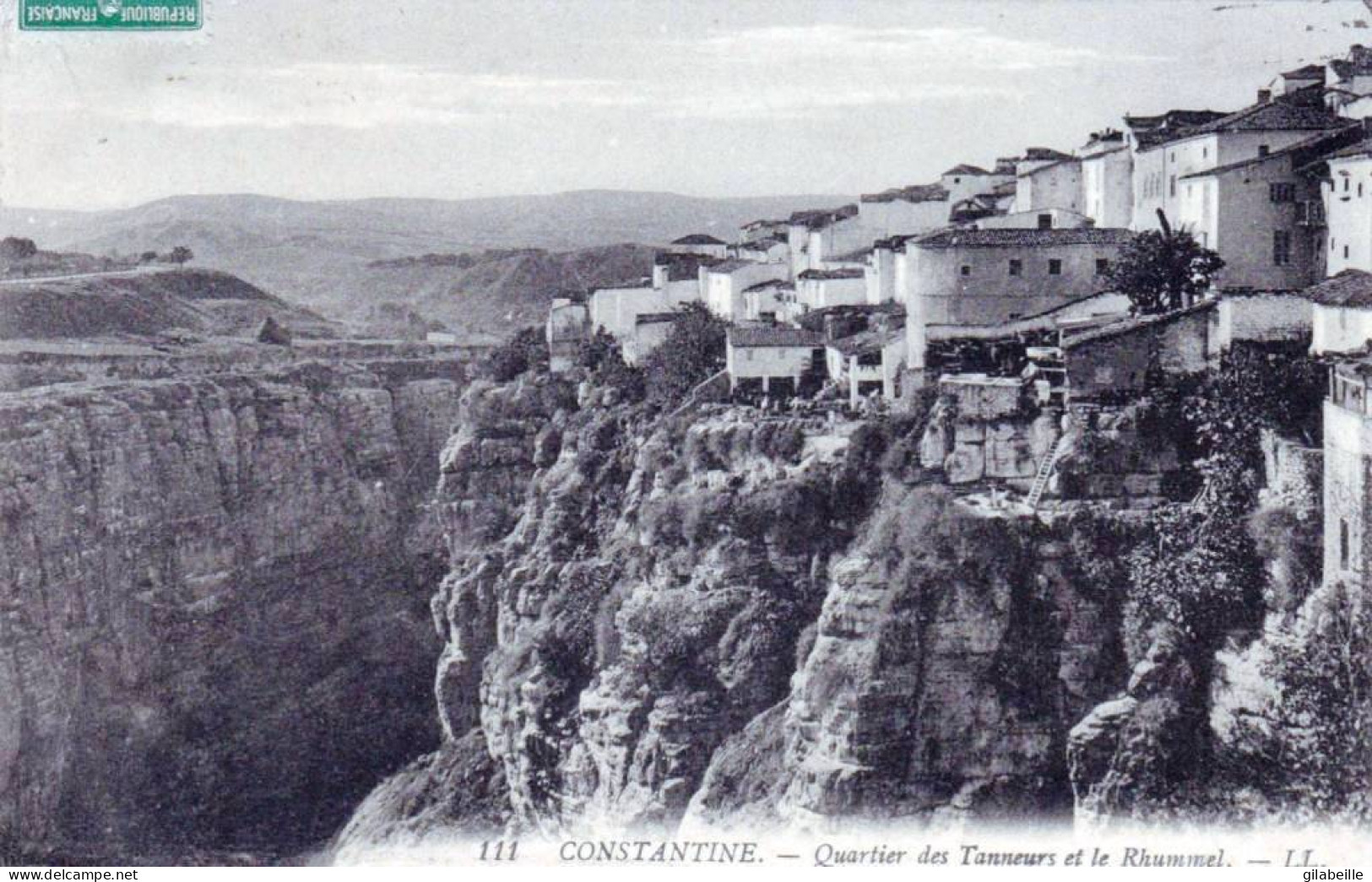 Algerie -  CONSTANTINE -  Quartier Des Tanneurs Et Le Rhummel - Konstantinopel