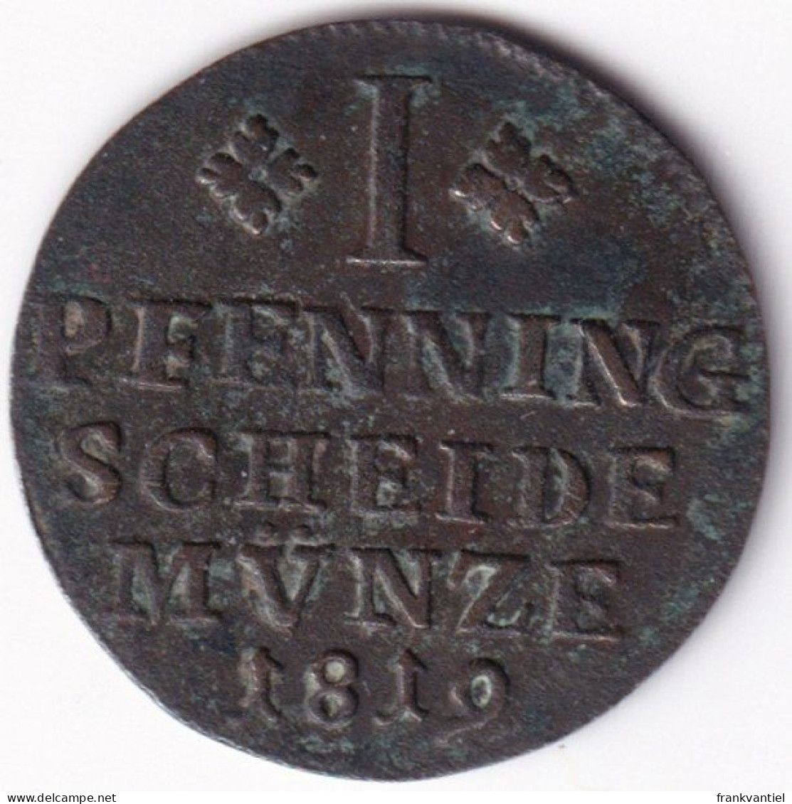 Brunswick / Braunschweig-Wolfenbüttel KM-1069 1 Pfennig 1819 - Petites Monnaies & Autres Subdivisions