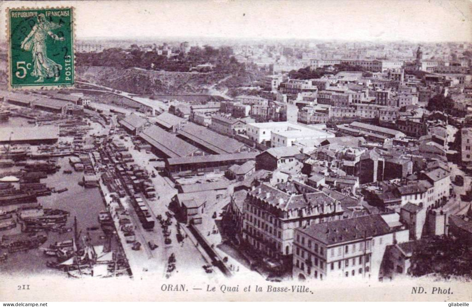 Algerie -  ORAN -   Le Quai Et La Basse Ville - Oran