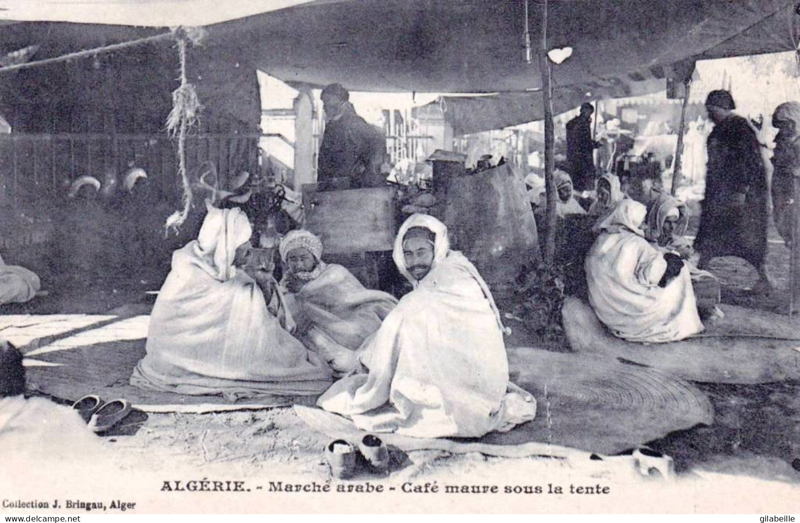 Algerie -  Marché Arabe - Café Maure Sous La Tente - Other & Unclassified