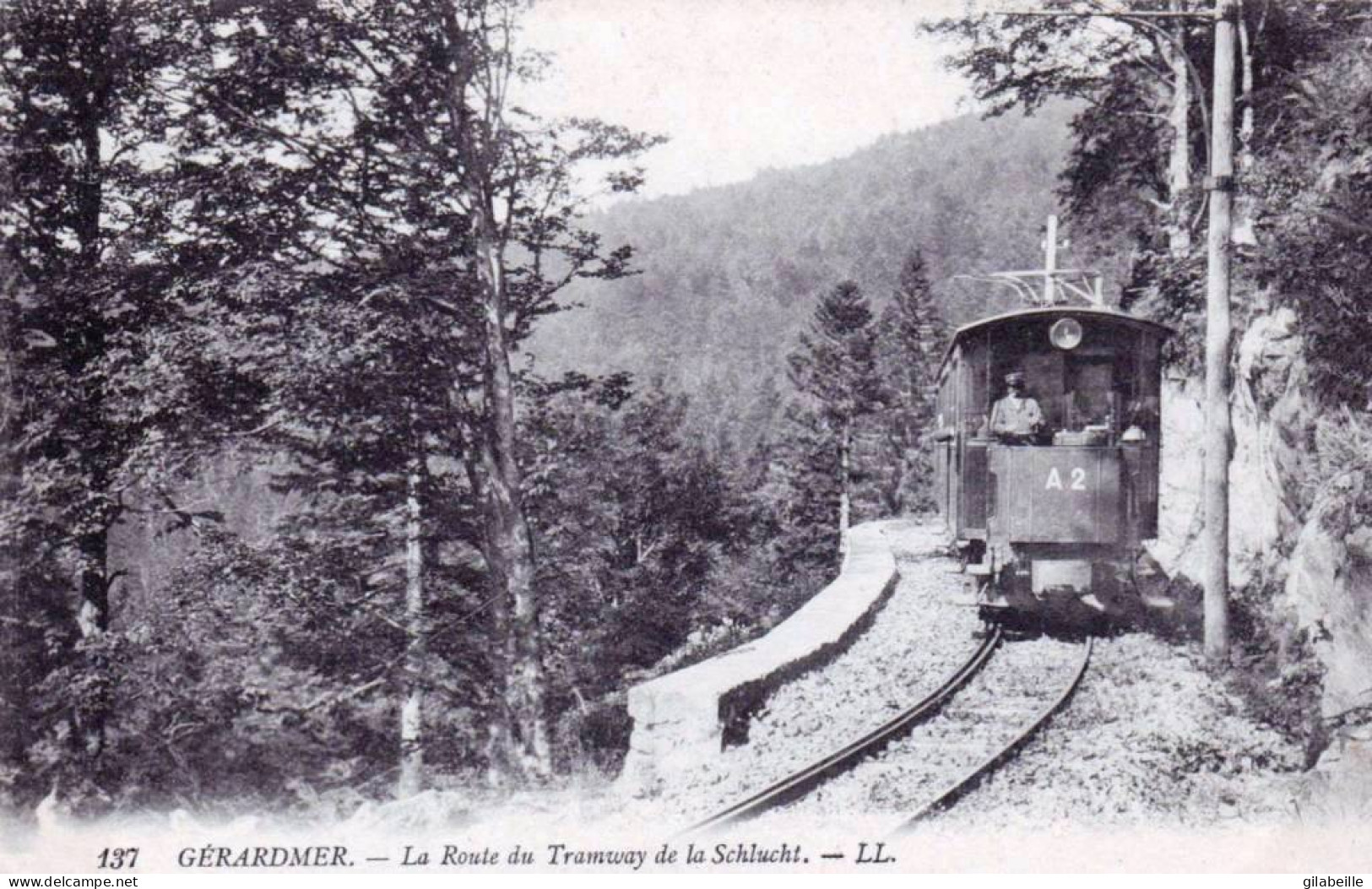 88 - Vosges -  GERARDMER -  La Route Du Tramway De La Schlucht - Gerardmer