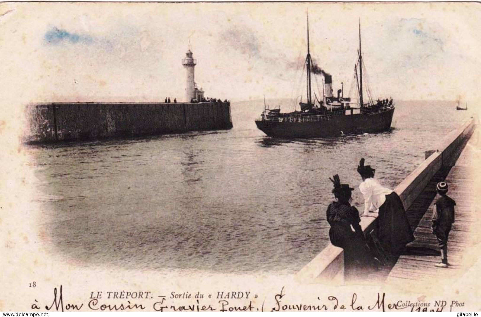 76 - Seine Maritime -  LE TREPORT - Sortie Du "Hardy" - Le Treport