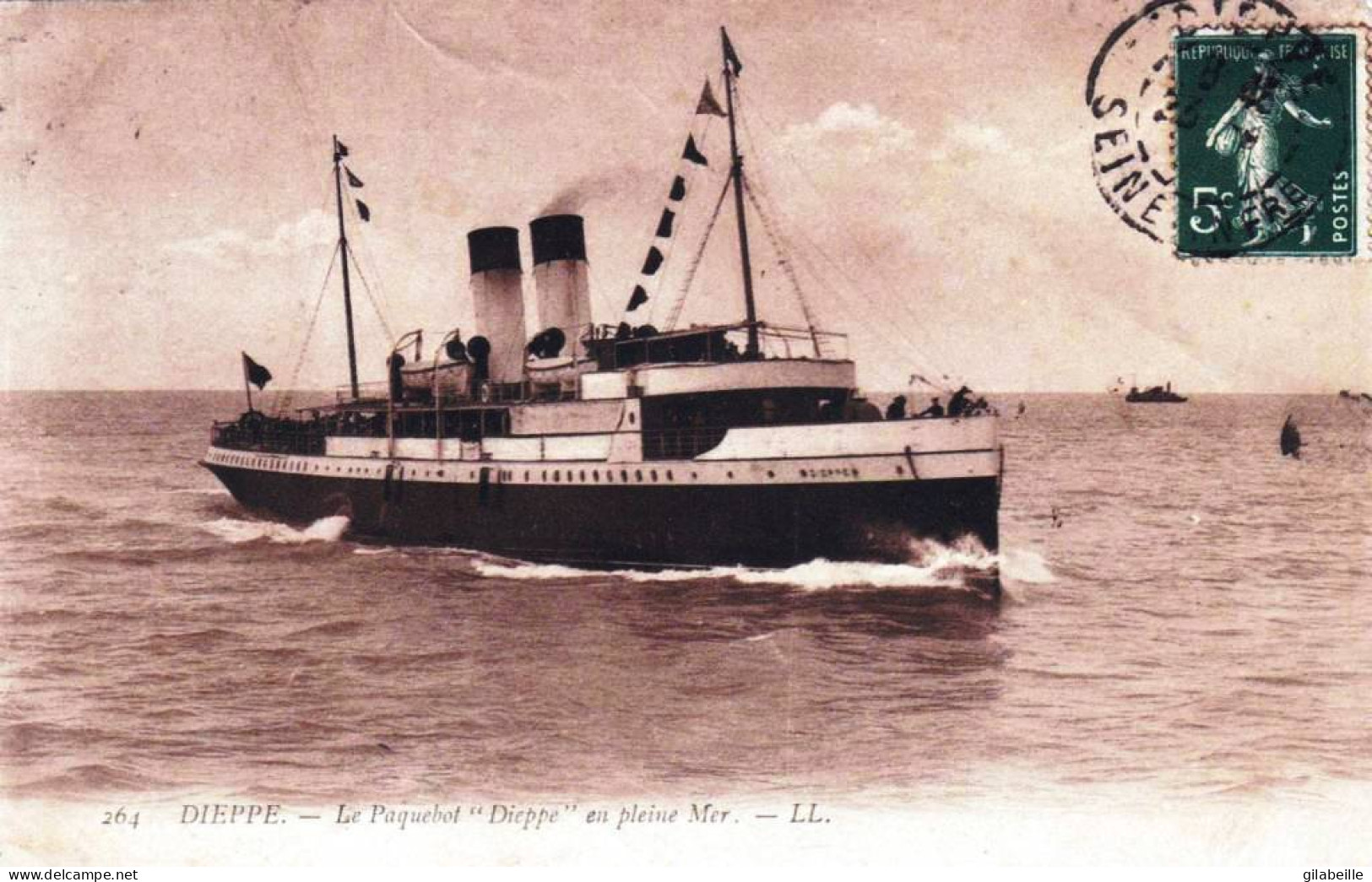 76 - Seine Maritime -  DIEPPE - Le Paquebot "Dieppe" En Pleine Mer - Dieppe
