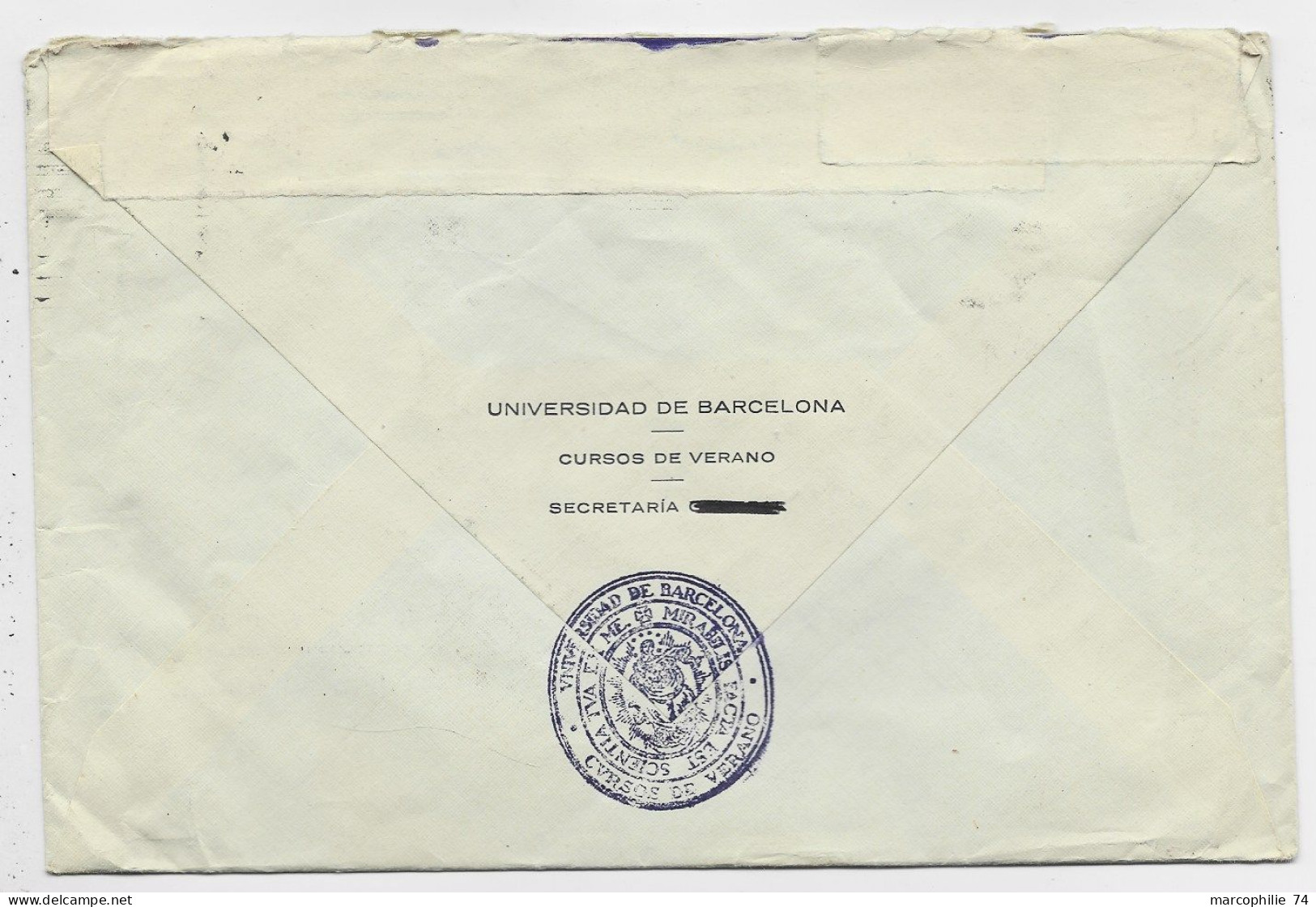 ESPANA 2PTAS SOLO LETTRE COVER TO ENGLAND REEXPEDIEE ENGLAND 4D SOLO  1953 OXFORD TO CADIZ SPAIN - Lettres & Documents