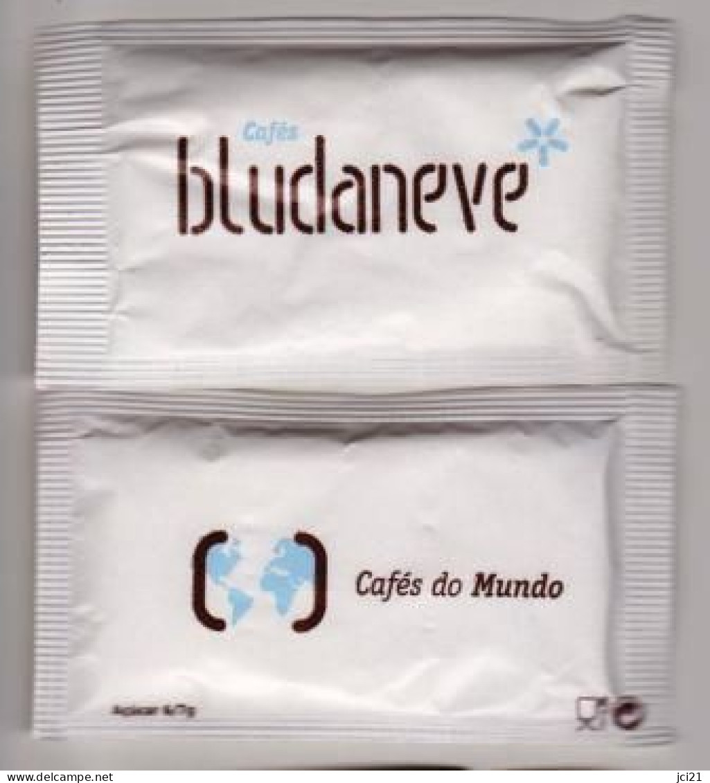 Sachet De Sucre " Café BLUDAVENE "  Portugal (scann Recto-verso) [S081]_Di105 - Azúcar