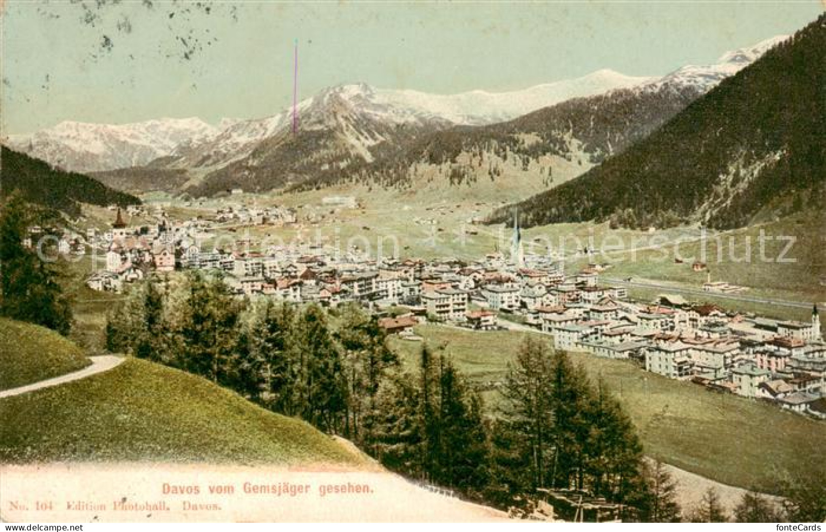 13828342 Davos GR Blick Vom Gemsjaeger Davos GR - Autres & Non Classés