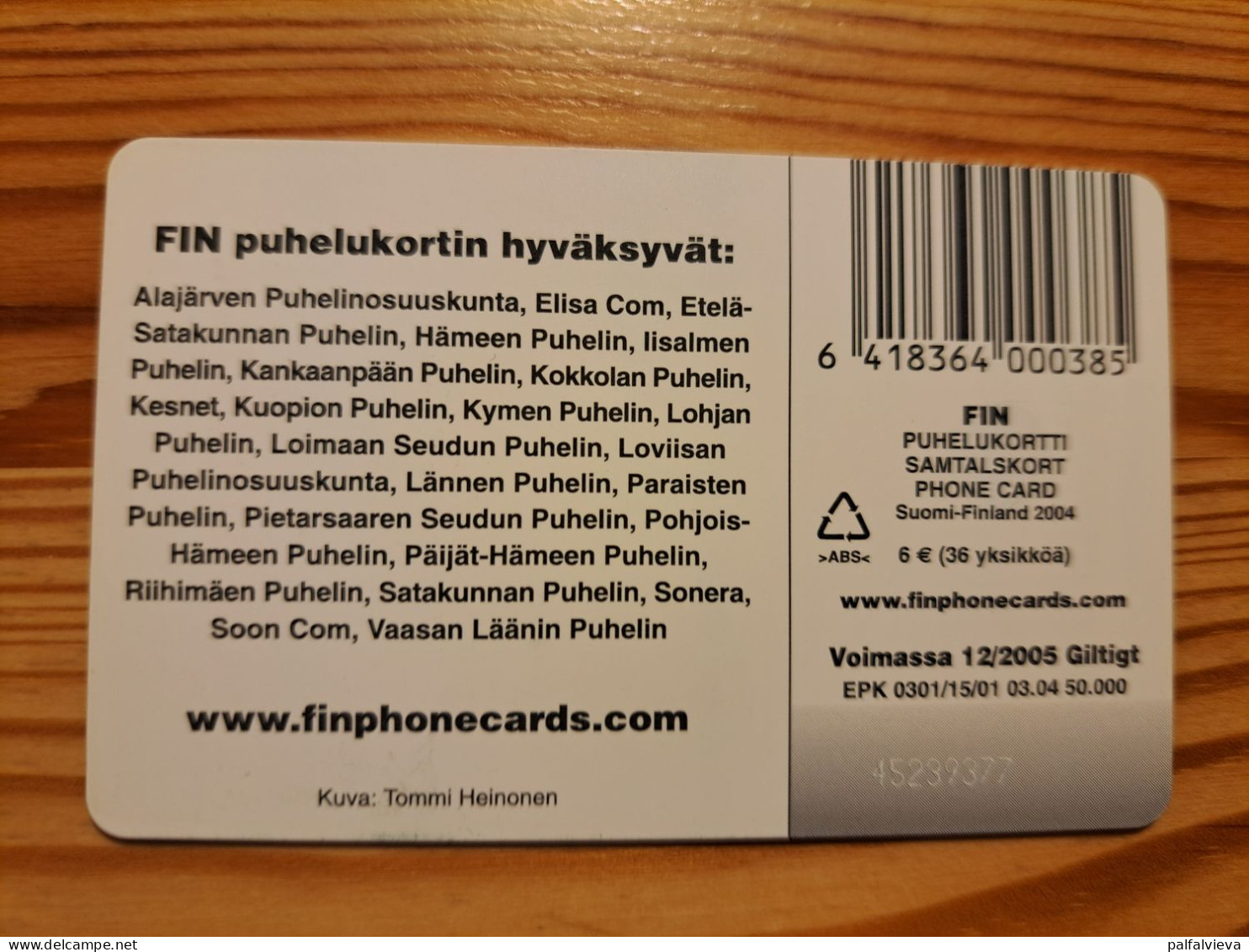 Phonecard Finland - Flower - Finland