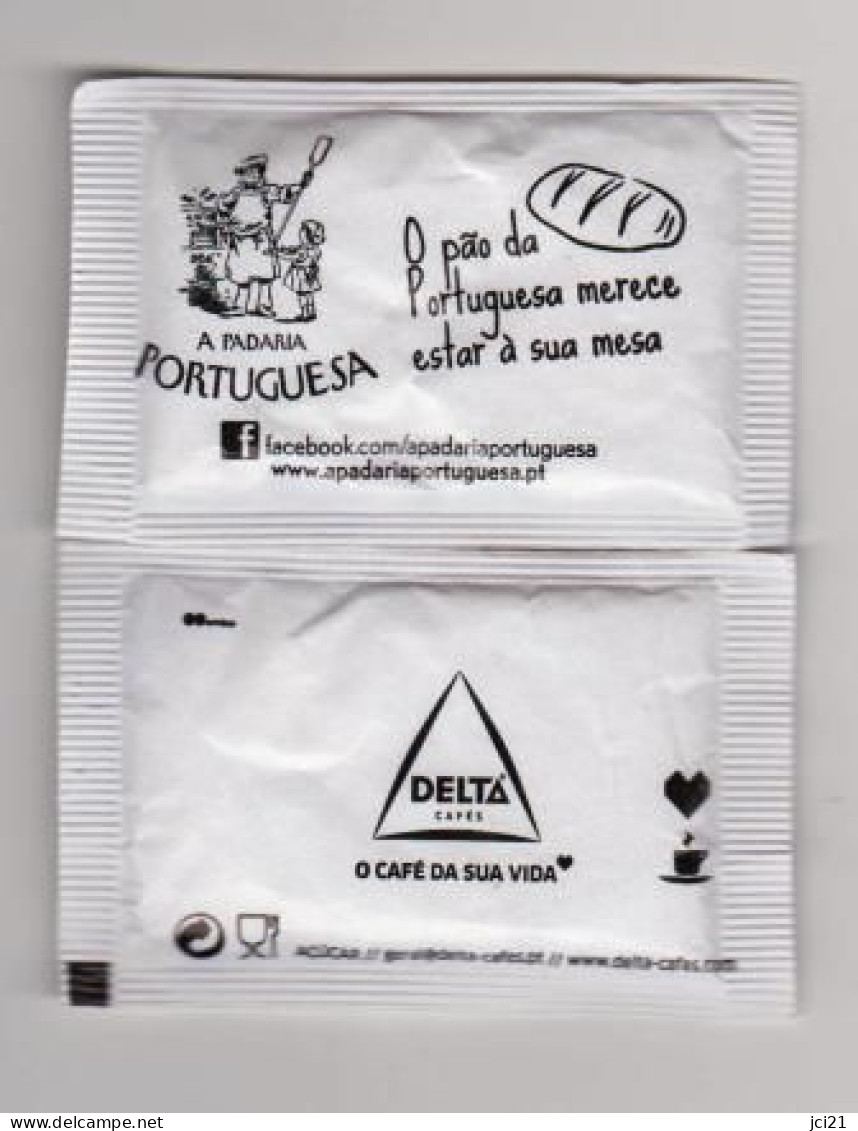 Sachet De Sucre " A PADARIA PORTUGUESA" Boulanger Pain Portugal (scann Recto-verso) [S080]_Di106 - Zucchero (bustine)