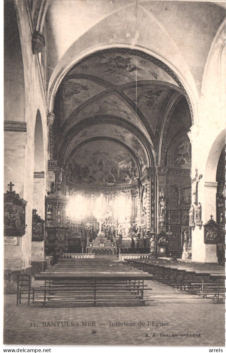 FR66 BANYULS SUR MER - Bf Chalon 11 - Intérieur De L'église - Belle - Banyuls Sur Mer