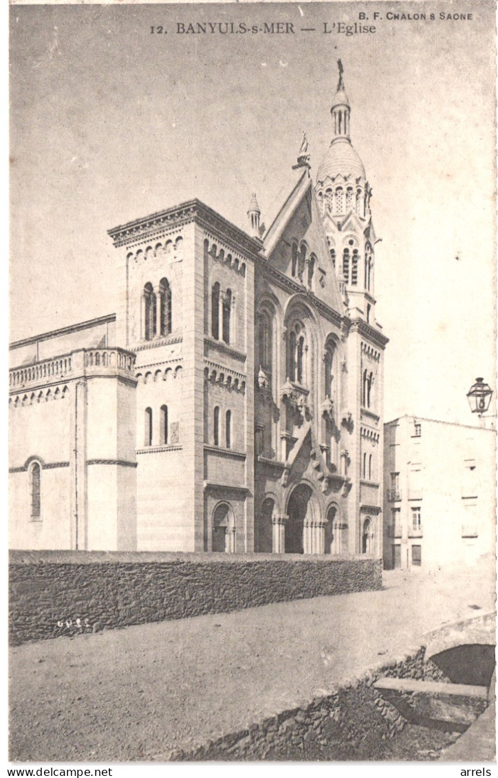 FR66 BANYULS SUR MER - Bf Chalon 12 - L'église - Belle - Banyuls Sur Mer