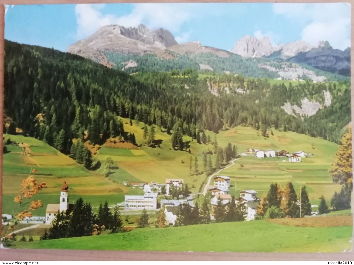 CARTOLINA ITALIA 1969 DOLOMITI TRENTO VAL DI FASSA SORAGA PANORAMA Italy Postcard ITALIEN Ansichtskarten - Trento